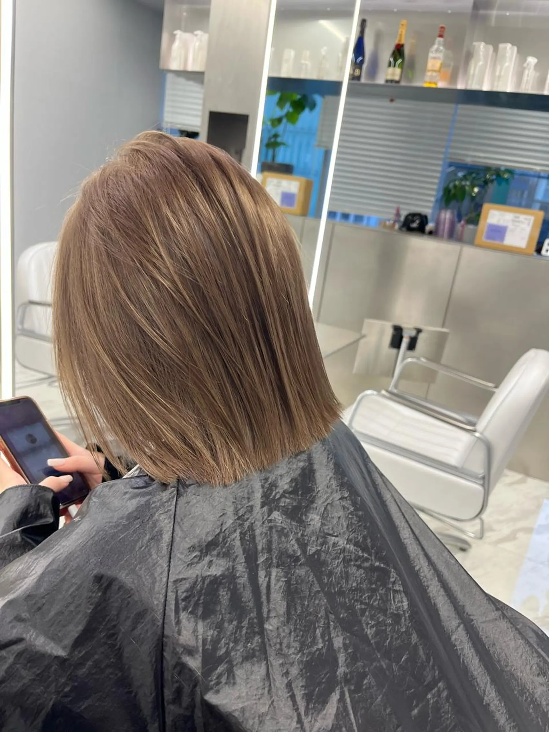 ミディアム カラー 最高級髪質改善 🦄ケアブリーチ加藤のヘアスタイル