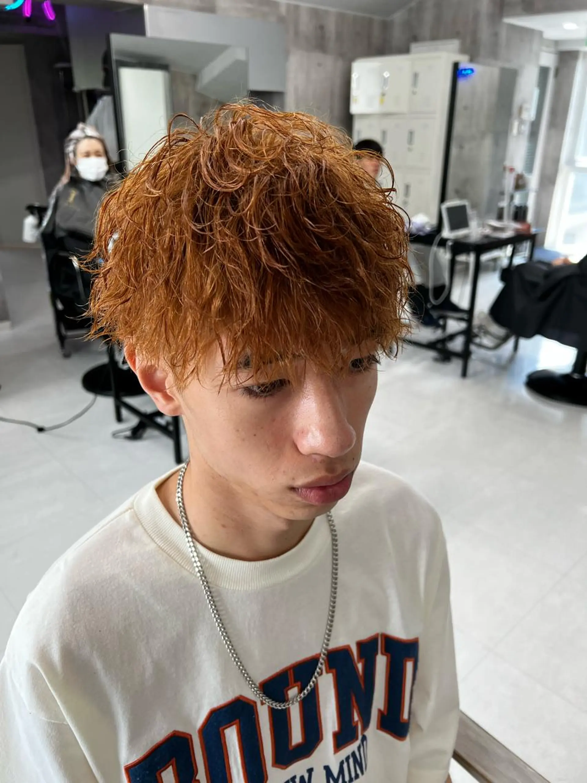 ショート パーマ メンズ カット メンズカット/波巻き TAKUMAのヘアスタイル