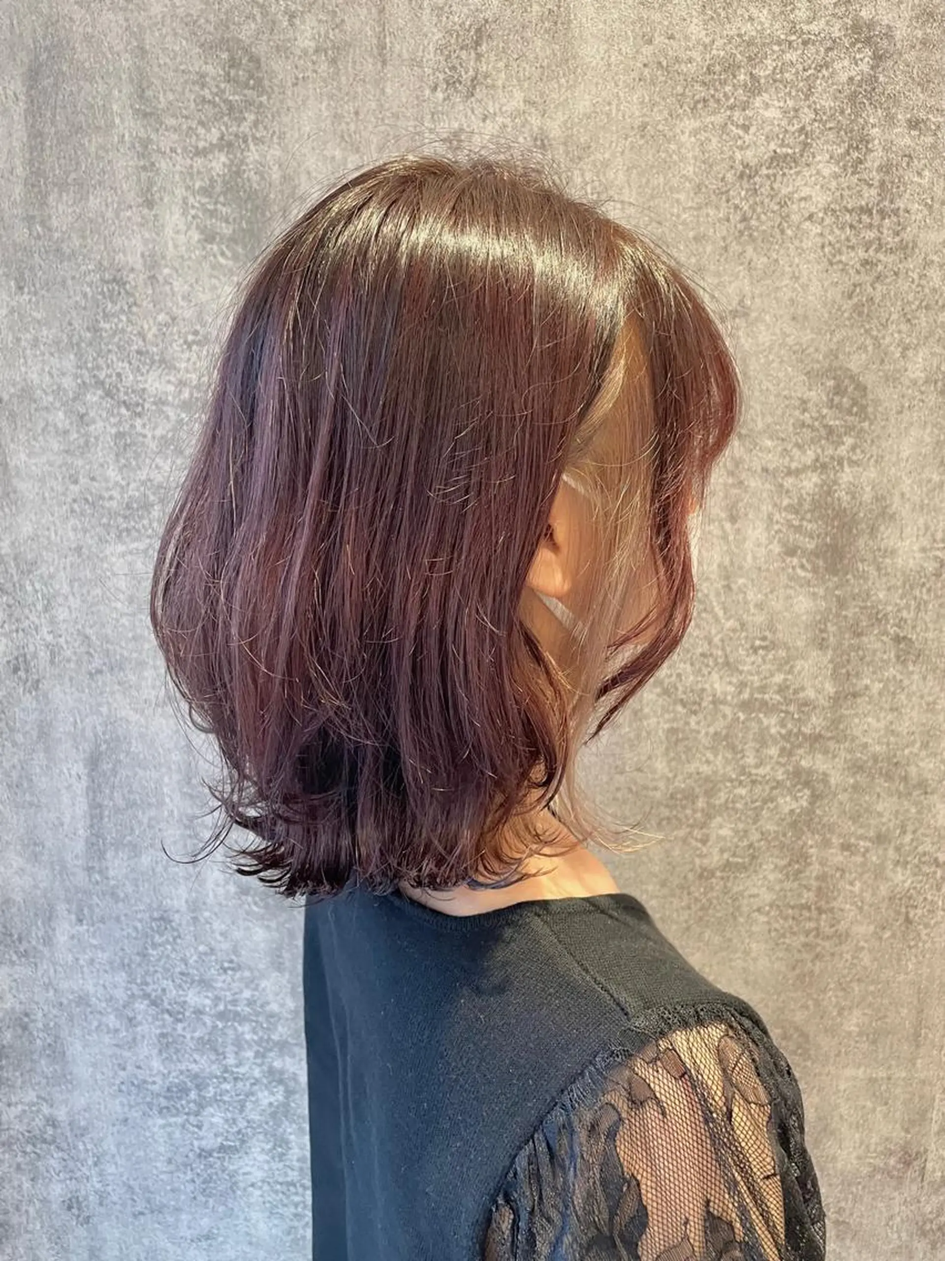 ミディアム カラー パーマ Ma hoのヘアスタイル