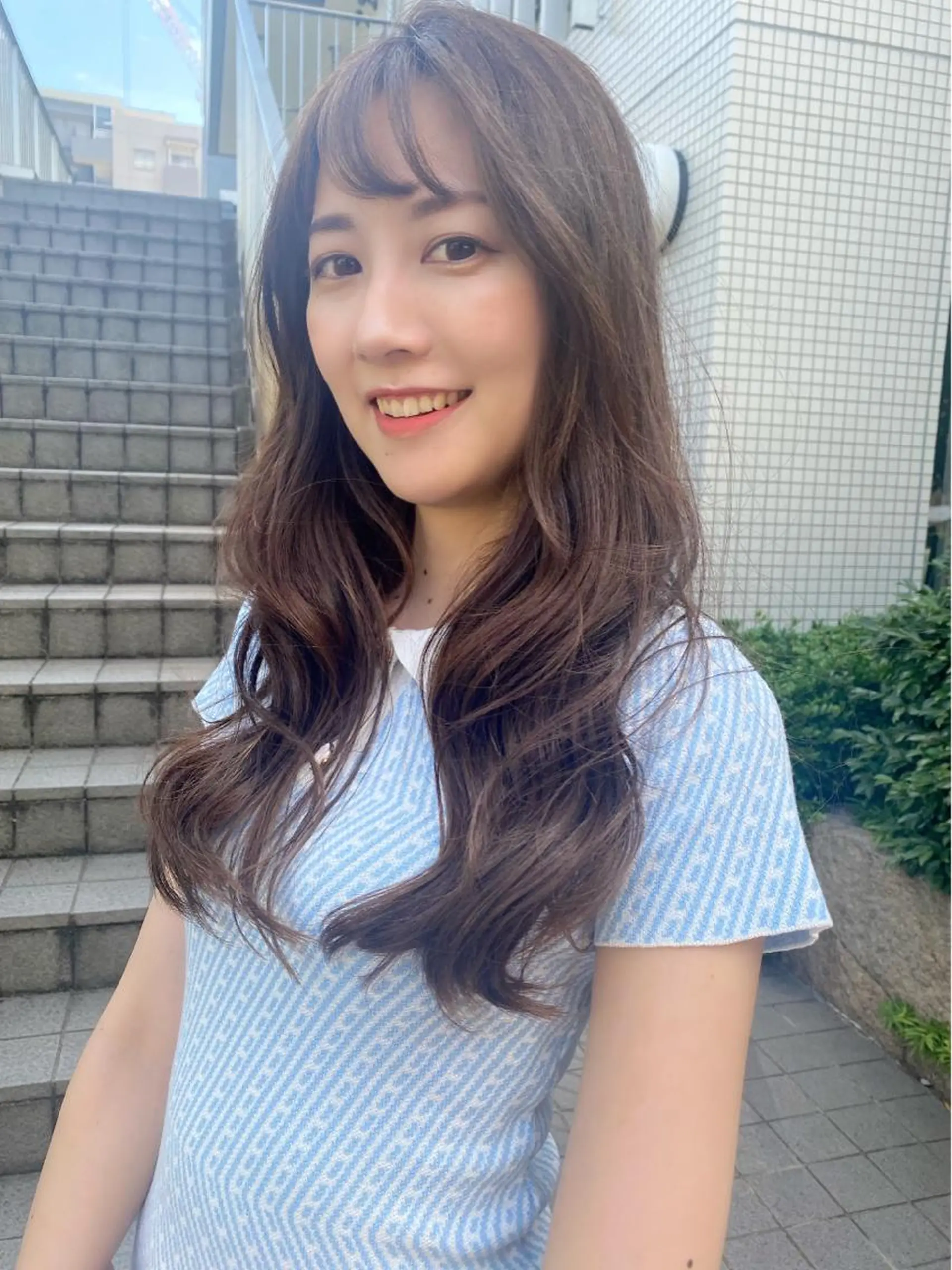 ロング カラー ヘアアレンジ 韓国風ヘア カット ヘアカラー トリートメント ヘアセット RITZ所属・✨似合わせカラー 阿部賢✨のヘアスタイル