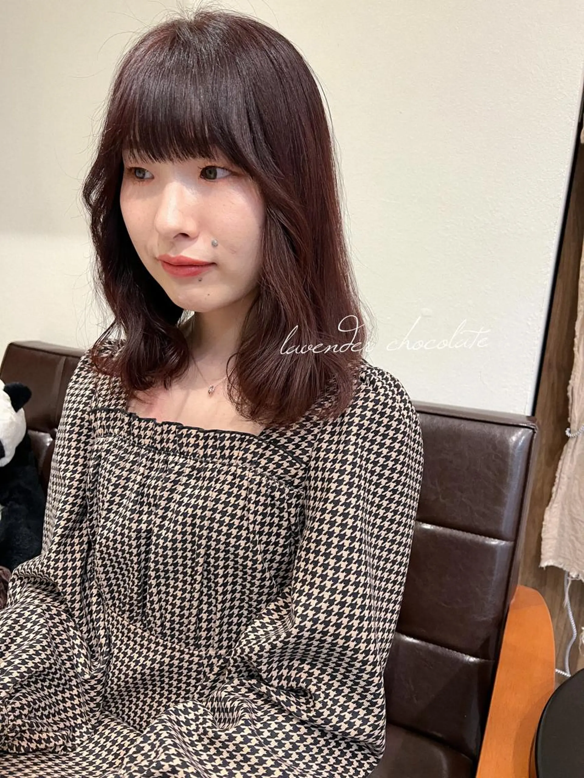 ミディアム カラー ブラウンカラー ラベンダーカラー カット ヘアカラー トリートメント カラーパティシエ facce🌼ikoのヘアスタイル
