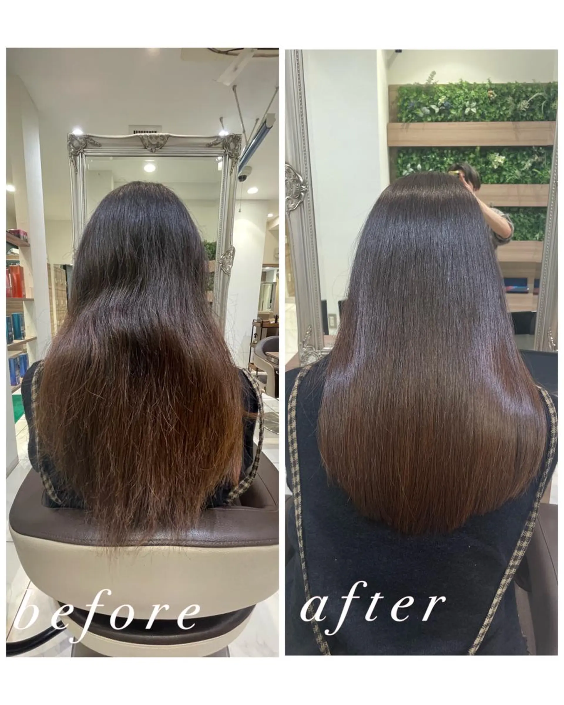 セミロング 髪質改善 縮毛矯正 Armony青山店 松原大斗のヘアスタイル
