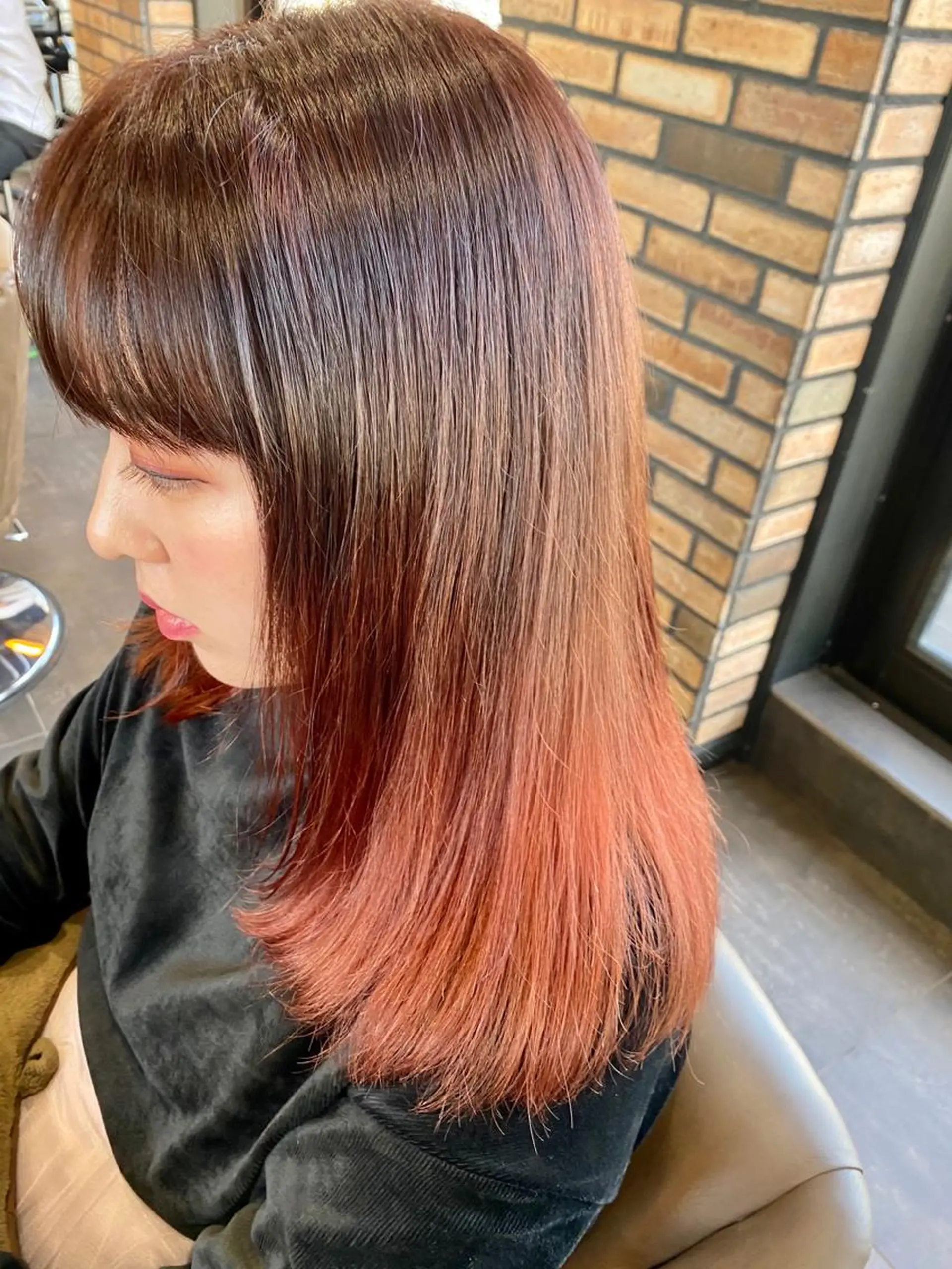 ミディアム カラー グラデーションカラー ピンクカラー LUCIE 吉祥寺所属・✨顔周り✂️レイヤー /艶カラー得意🌈将のヘアスタイル