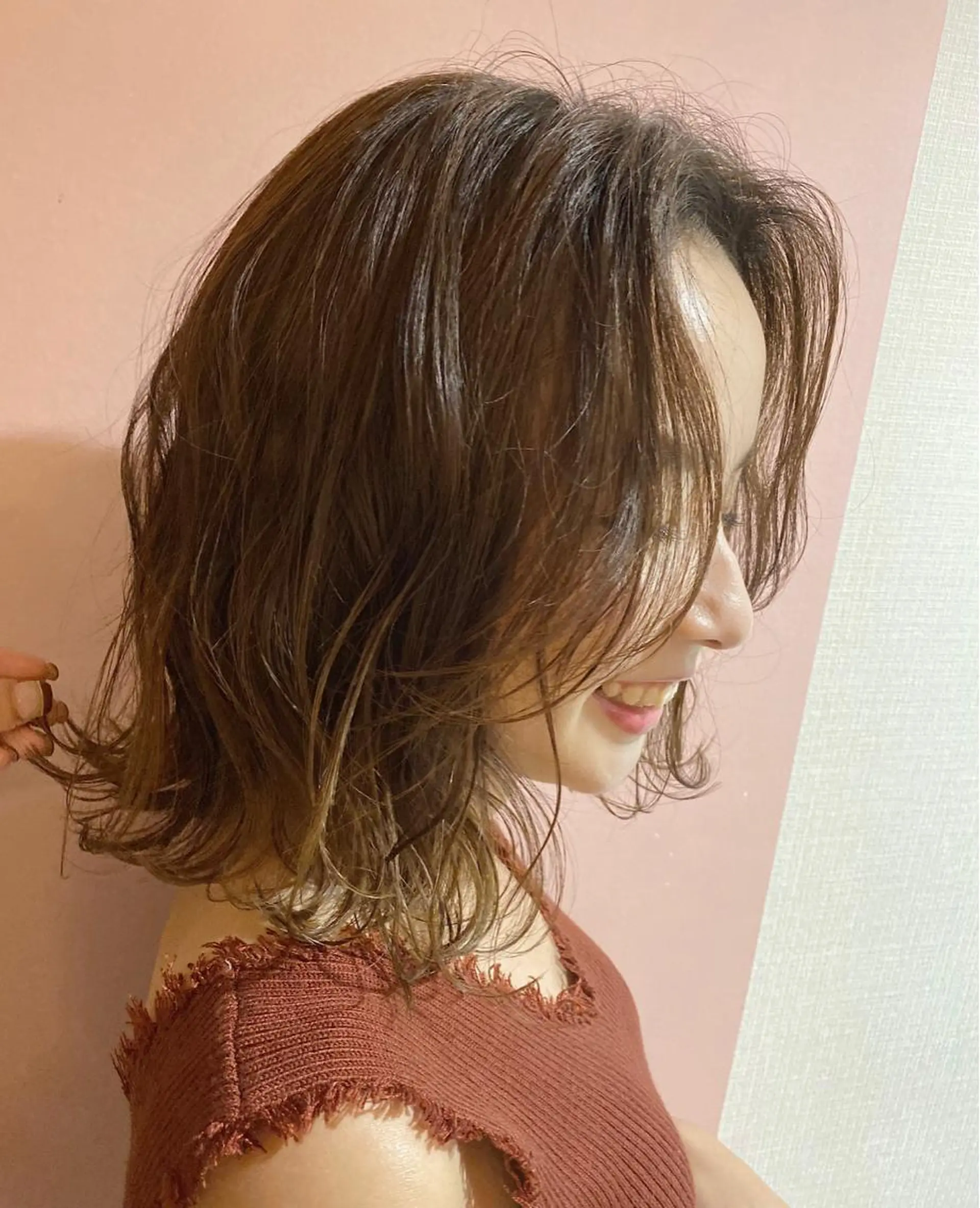 ミディアム カラー カット ヘアカラー JILL ユキのヘアスタイル