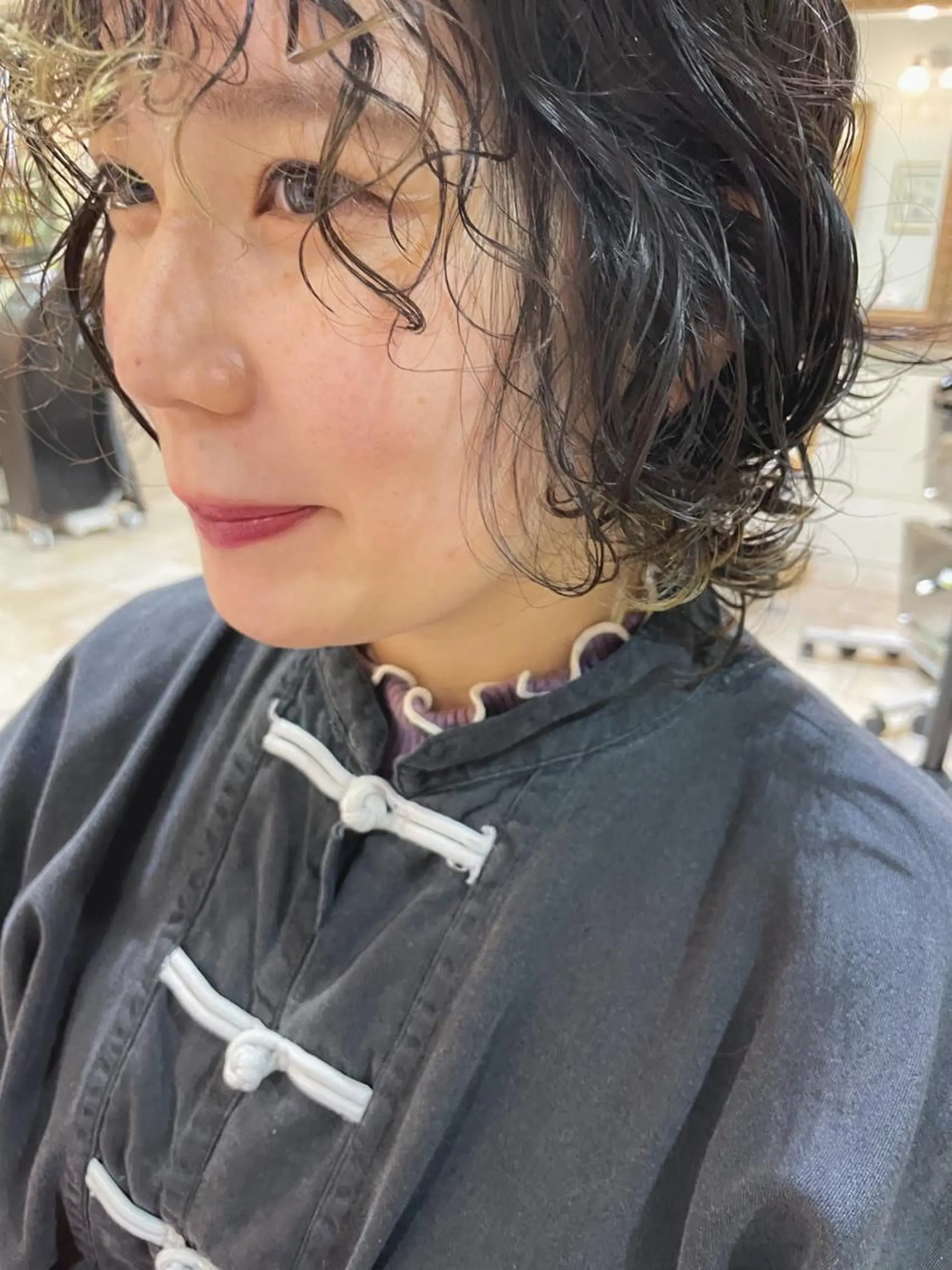 ミディアム カラー パーマ Of　HAIR所属・外山 なつ美のヘアスタイル