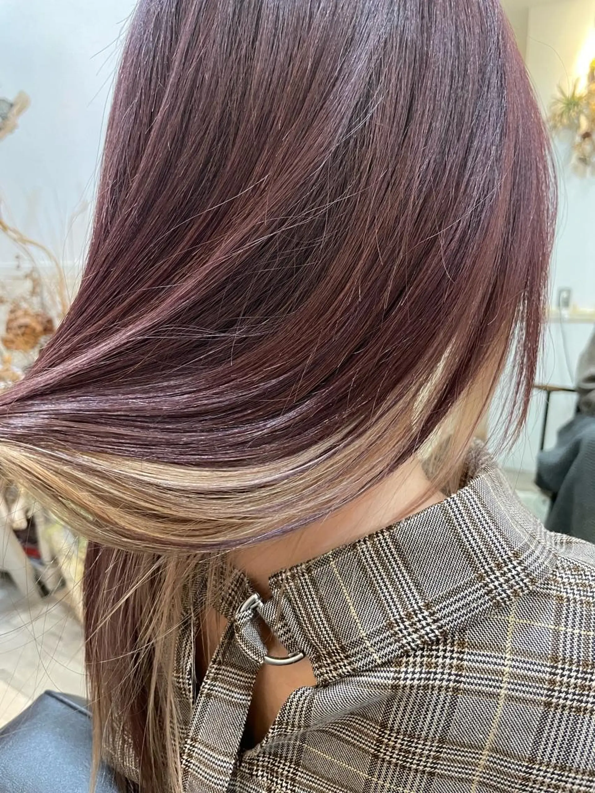 ロング カラー アイブロウ ヘアカラー メンズNO.1口コミ 高評価🟡三澤拓海✅のヘアスタイル