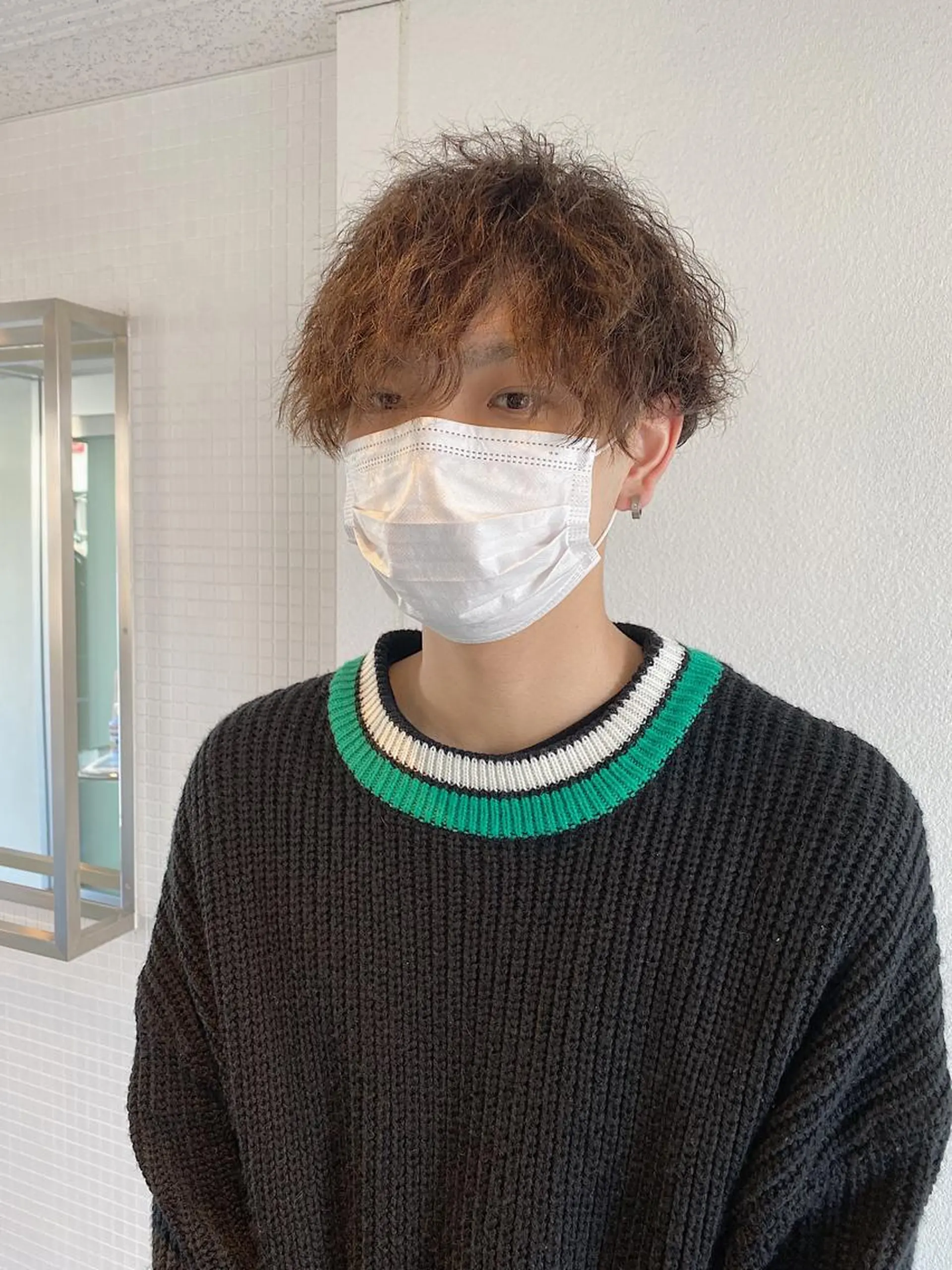 ショート パーマ ヘアアレンジ メンズ 坂尻 嘉珠也のヘアスタイル