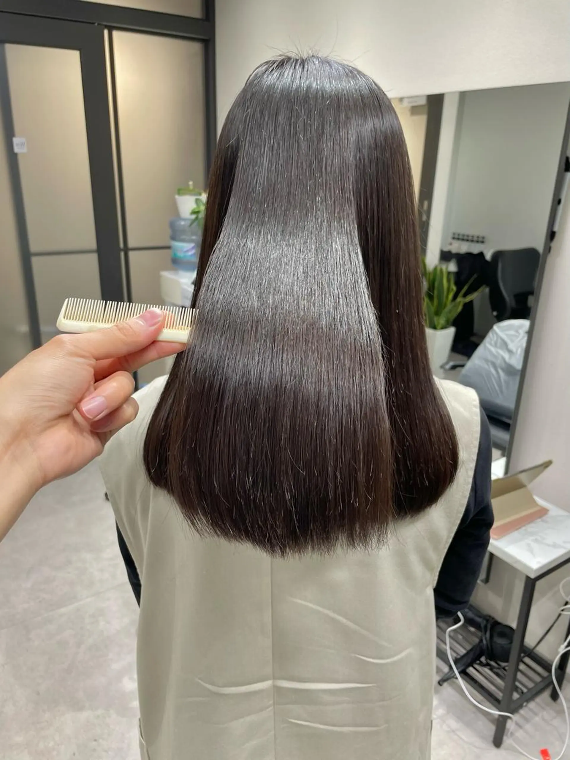 ロング カット 縮毛矯正 トリートメント 髪質改善will hairdesignのヘアスタイル