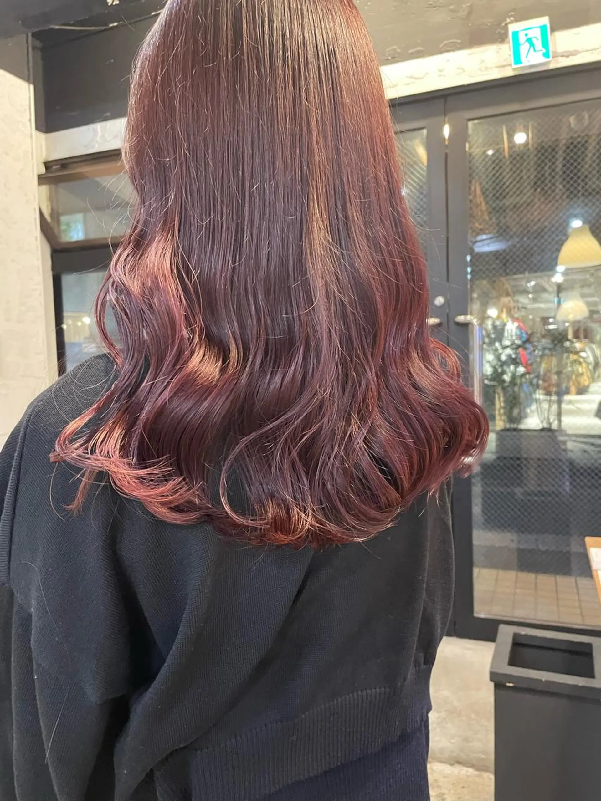 ロング カラー ヘアアレンジ ヘアカラー satsuki ito/暖色、パーマのヘアスタイル