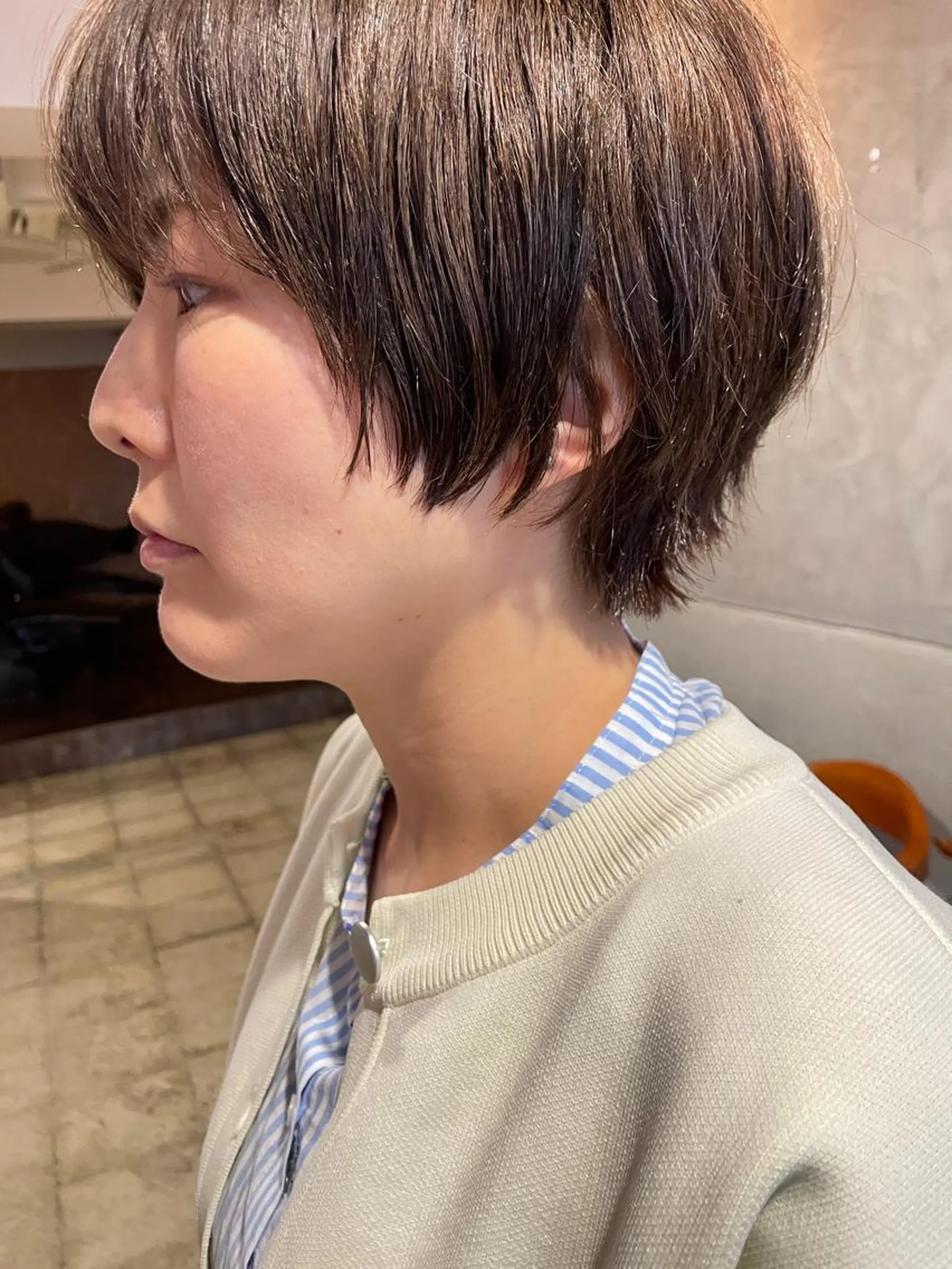 ショート カット ヘアカラー トリートメント さの あやねのヘアスタイル