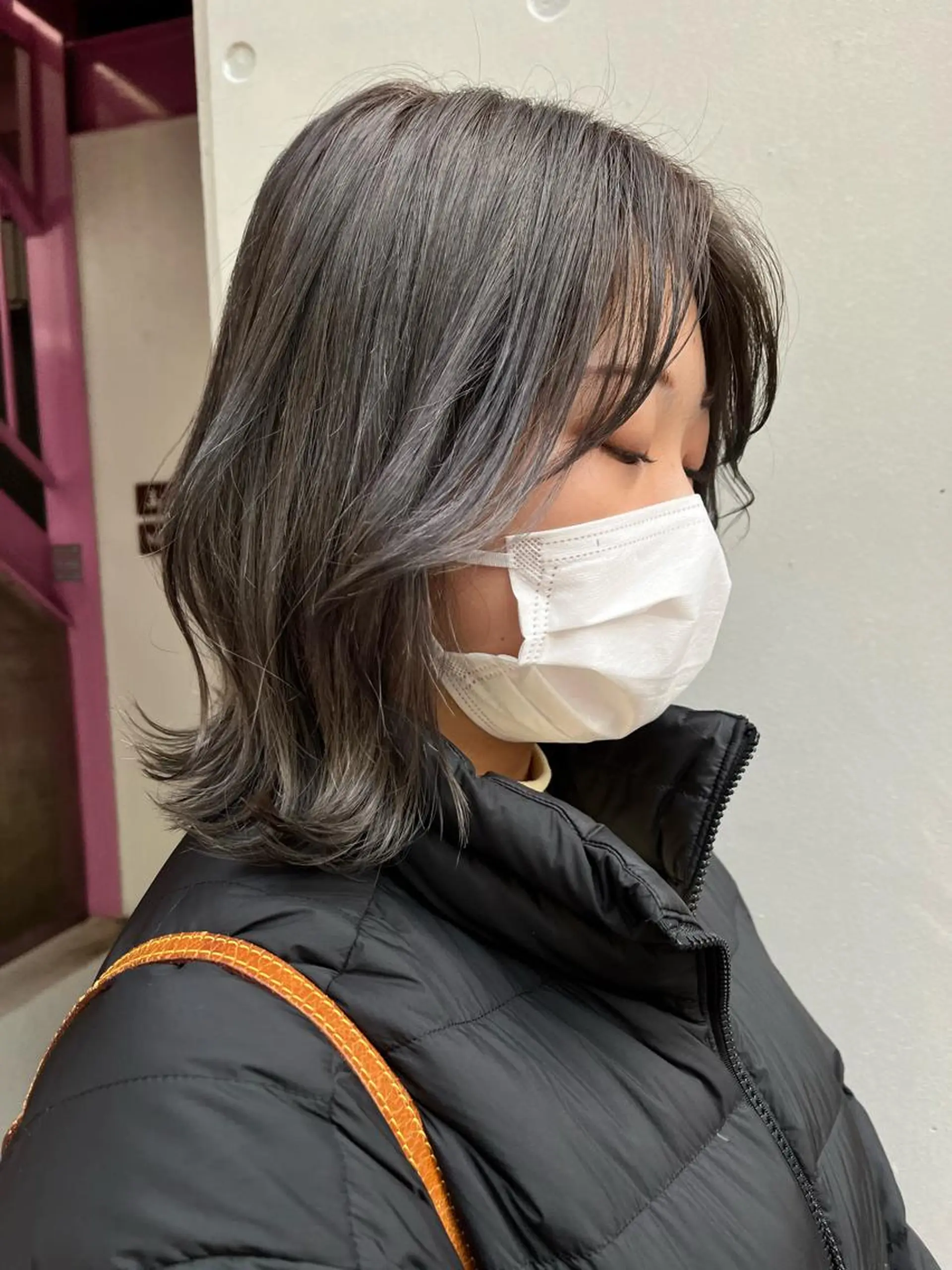 ミディアム カラー グレージュ 韓国風ヘア 髪質改善カラー☆ ヘアアレンジmiyuのヘアスタイル