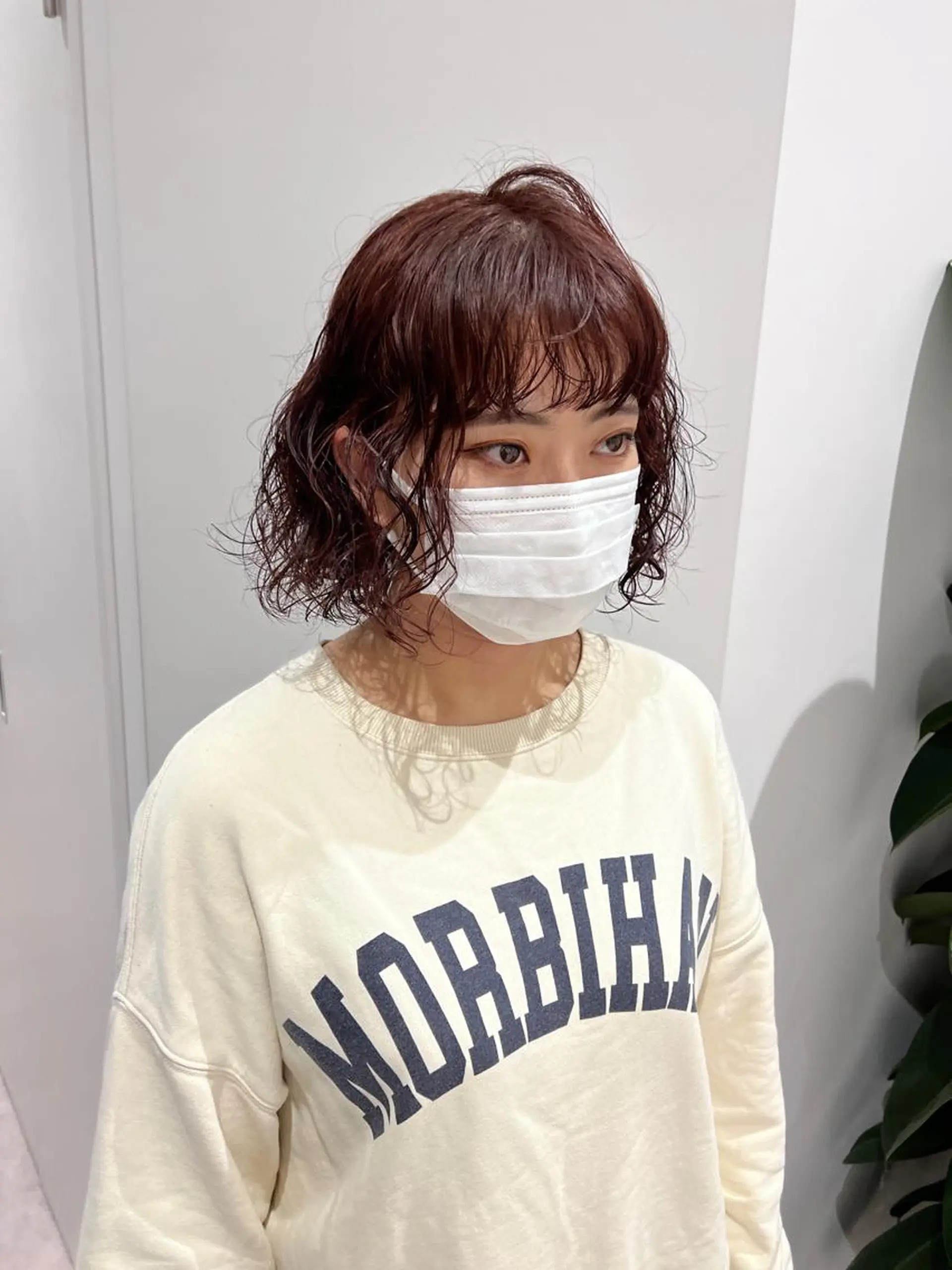 ミディアム カット ヘアカラー パーマ トリートメント ally hairsalon所属・Emi .のヘアスタイル