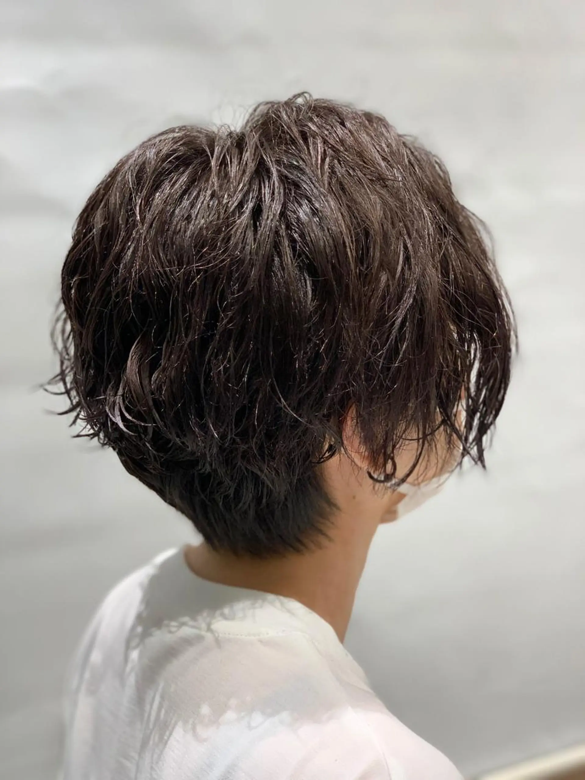 ショート パーマ ハンサムショート ショートヘア カット パーマ 美髪矯正/髪質改善 /ヨナミネのヘアスタイル
