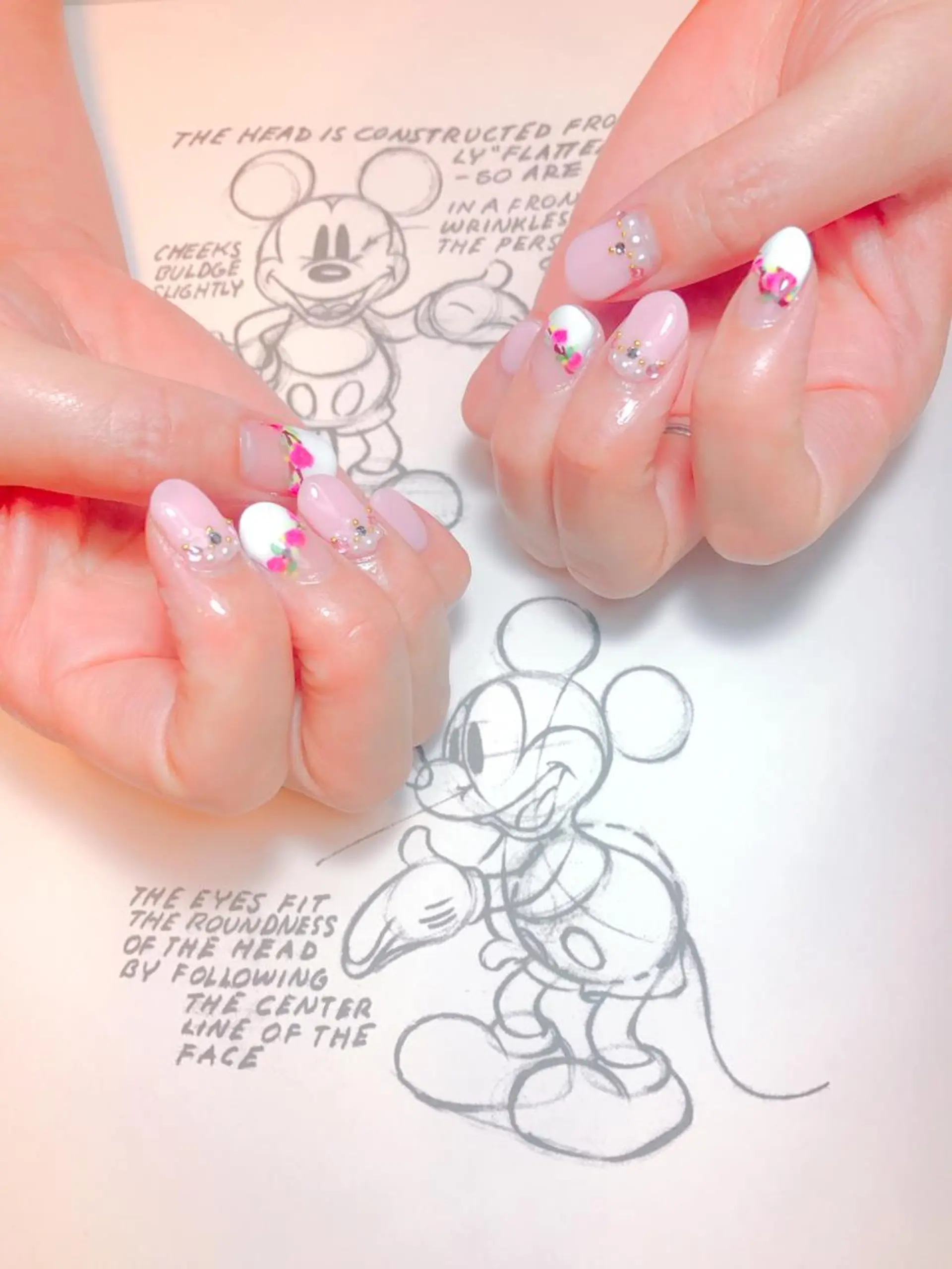 ネイル フレンチネイル 斜めフレンチ owlnail /持込みデザイン専門のネイルデザイン