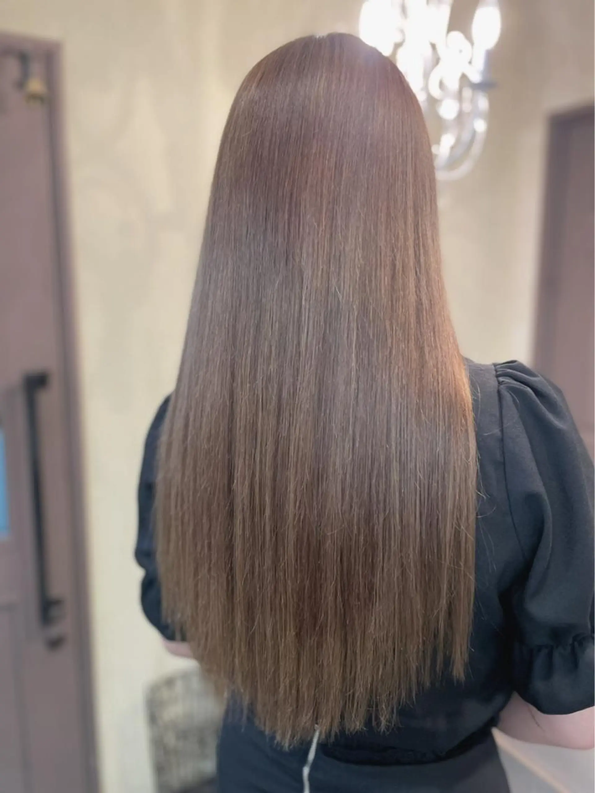 ロング カラー シールエクステ エクステ トリートメント ヘアカラー エクステ 田井中 悠紀のヘアスタイル