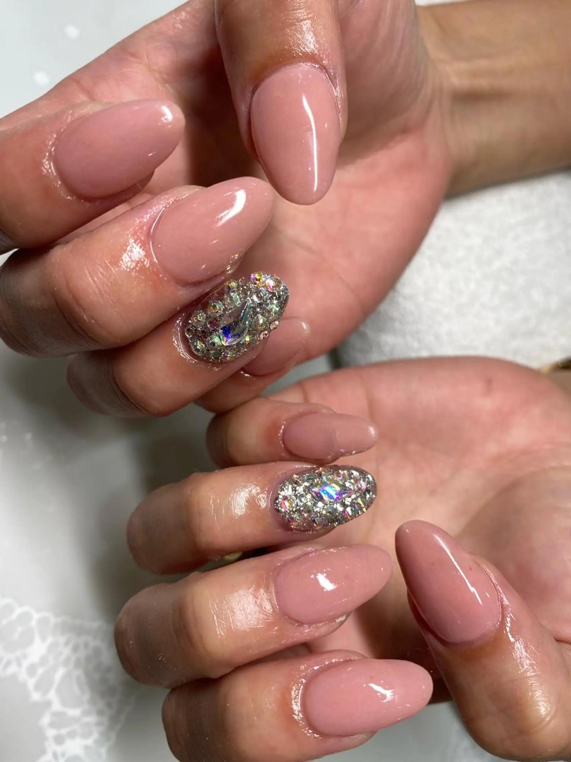 セミロング ハンドネイル nail salon azuのネイルデザイン
