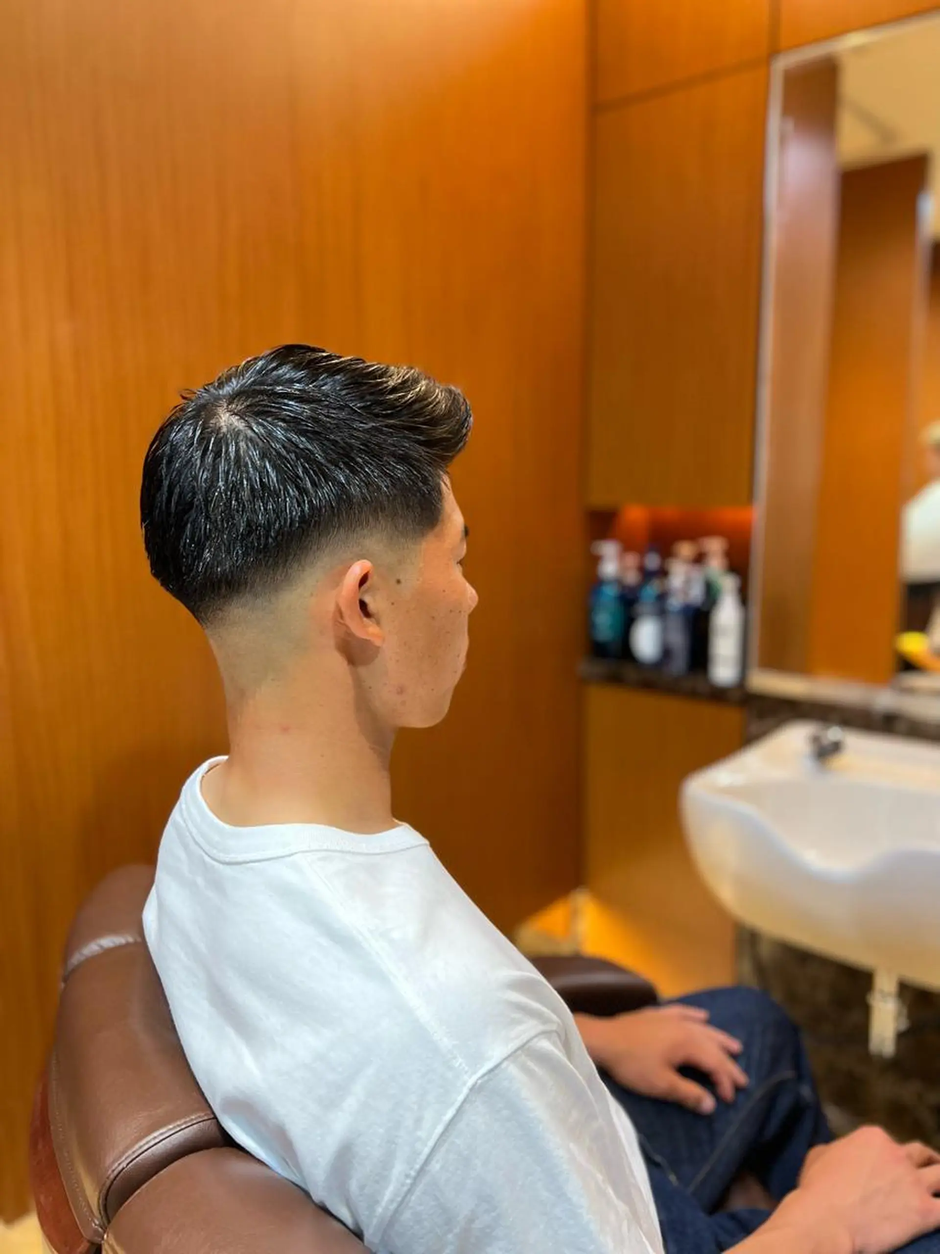 メンズ アイブロウ フェードカット スキンフェード 刈り上げ ヘアモードキクチ銀座店所属・💈藤崎 虎之介💈のヘアスタイル