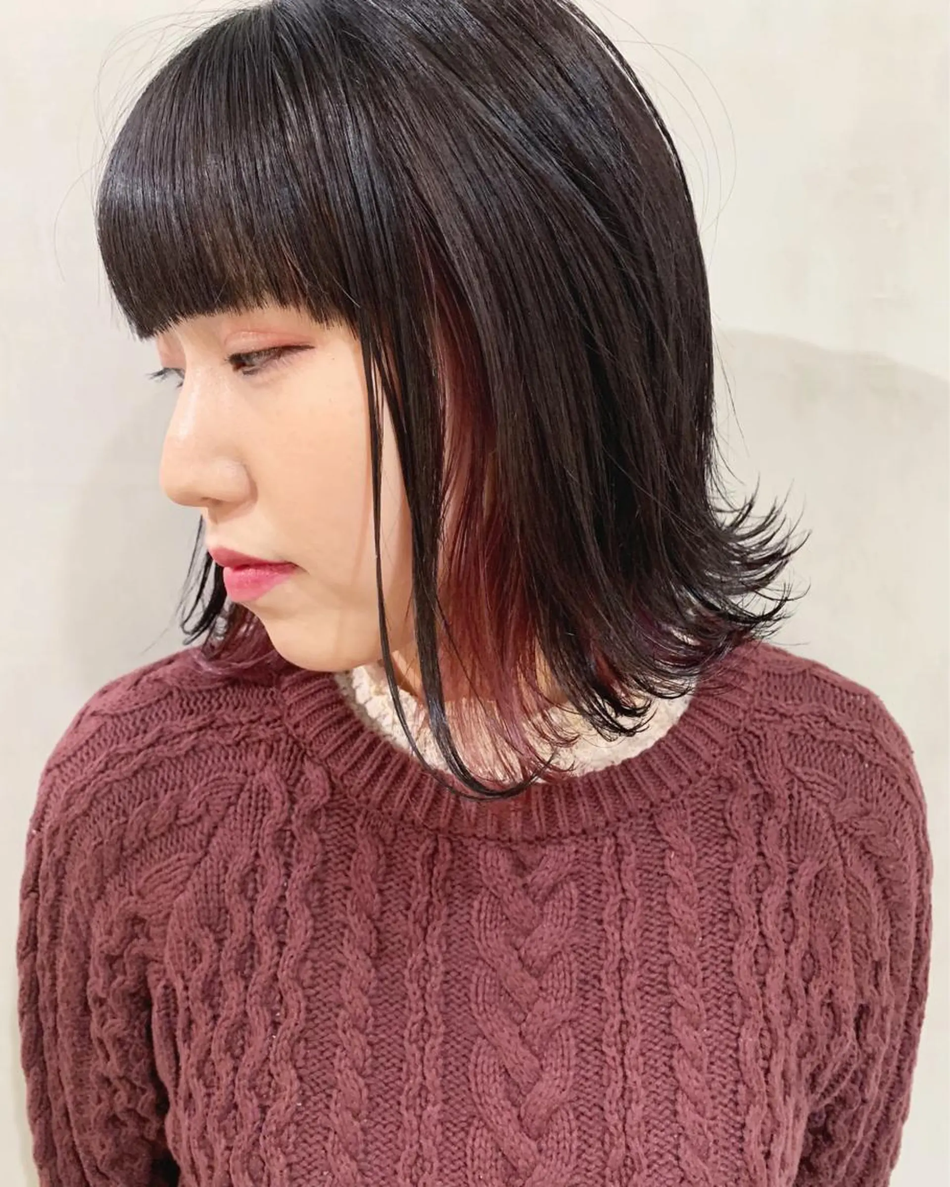 ミディアム カラー ヘアカラー トリートメント 優 作のヘアスタイル