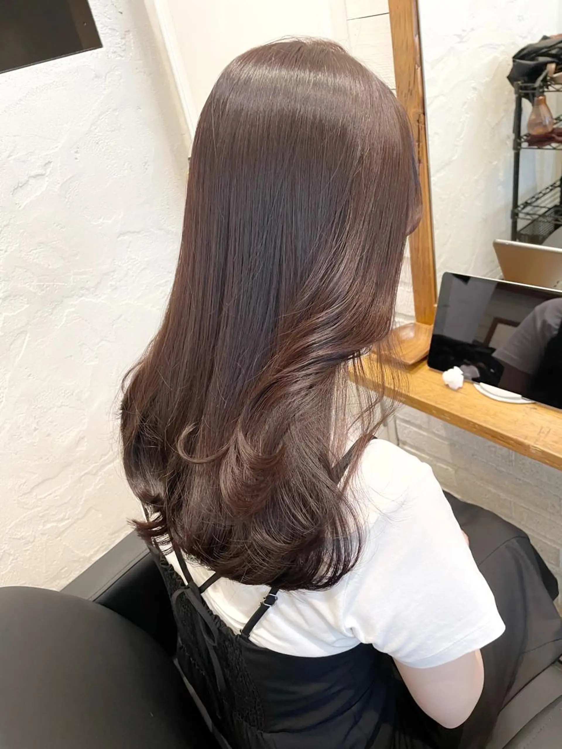 ロング 韓国風ヘア カット ヘアカラー トリートメント ヘッドスパ ヘアセット Hair Salon BOTTOMS所属・✨透明感ケアカラー✨ 長野ゆきなのヘアスタイル