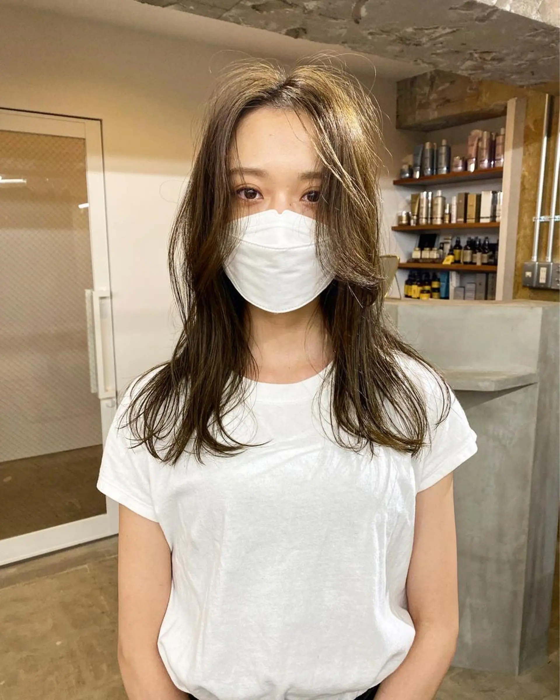 セミロング カット ヘアカラー パーマ トリートメント Agu  hair rupia 金沢店所属・金沢美容室/ 艶髪/夜営業/JINのヘアスタイル