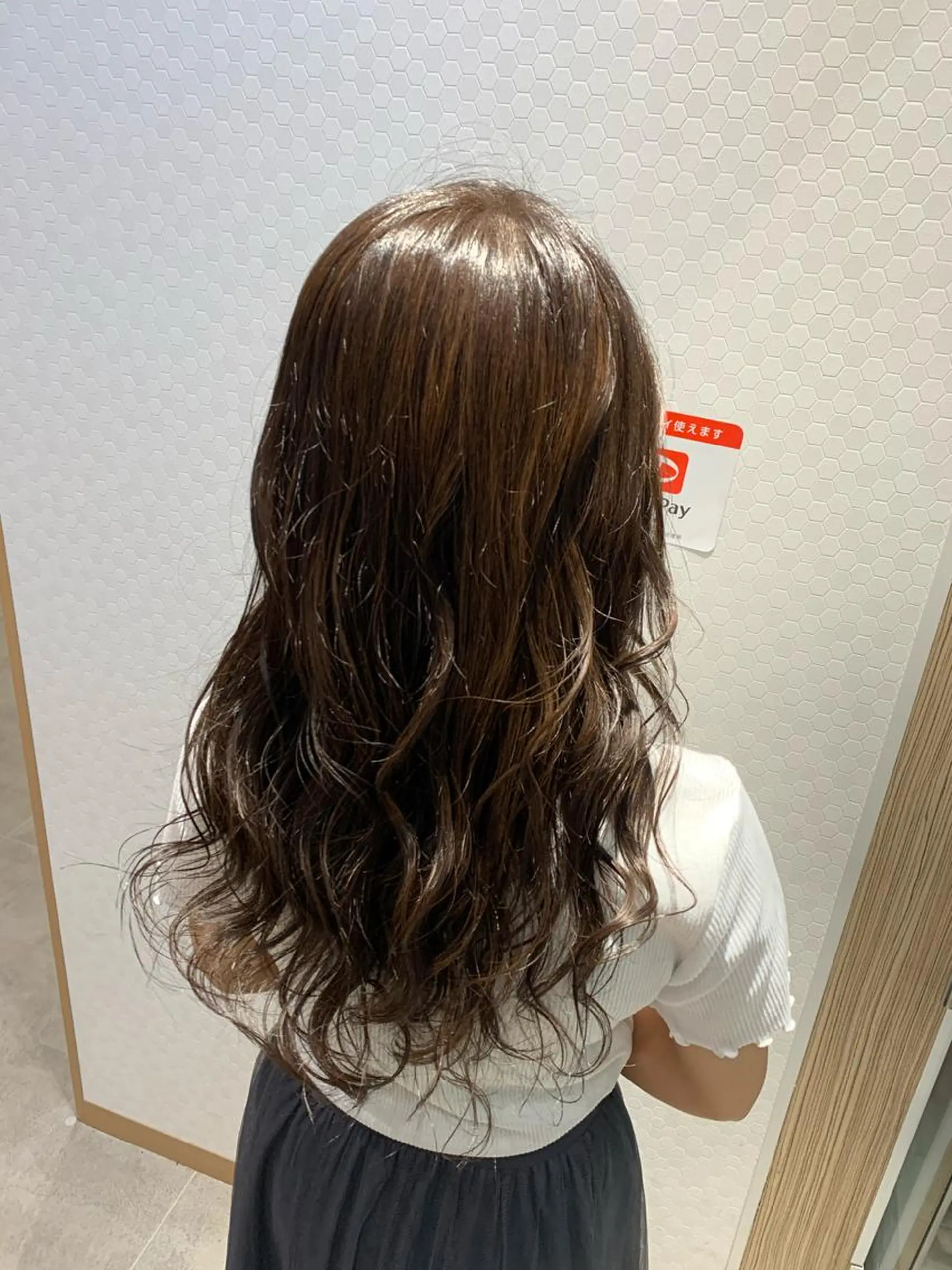 セミロング カラー ブラウンカラー ダークブラウン 大橋 一智のヘアスタイル