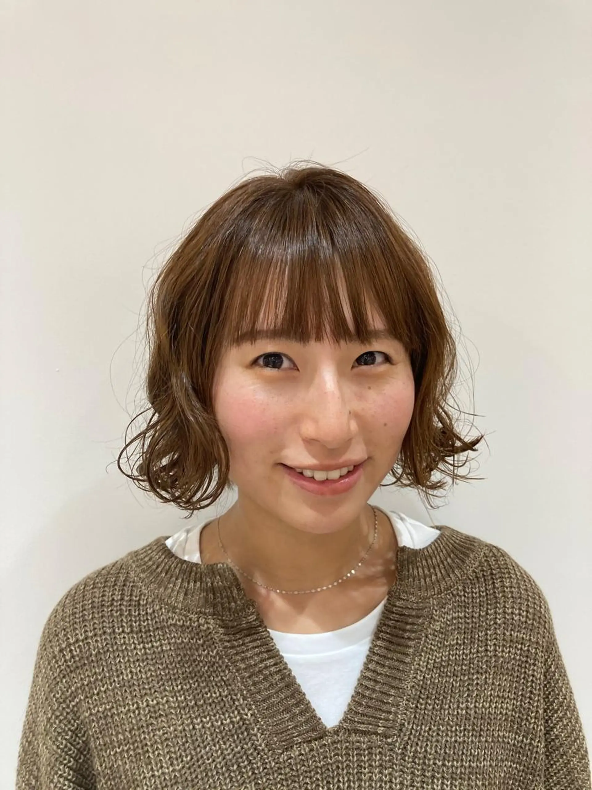 ショート パーマ カット パーマ トリートメント 前田 梨沙のヘアスタイル