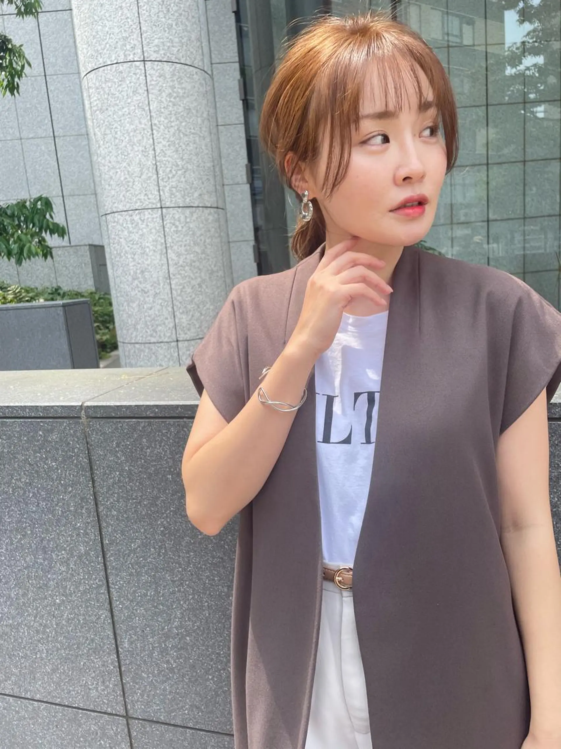 ロング カラー ヘアアレンジ 韓国風ヘア カット ヘアカラー トリートメント One By The Ect所属・ショート/脱白髪染め ☆宇﨑悠実のヘアスタイル