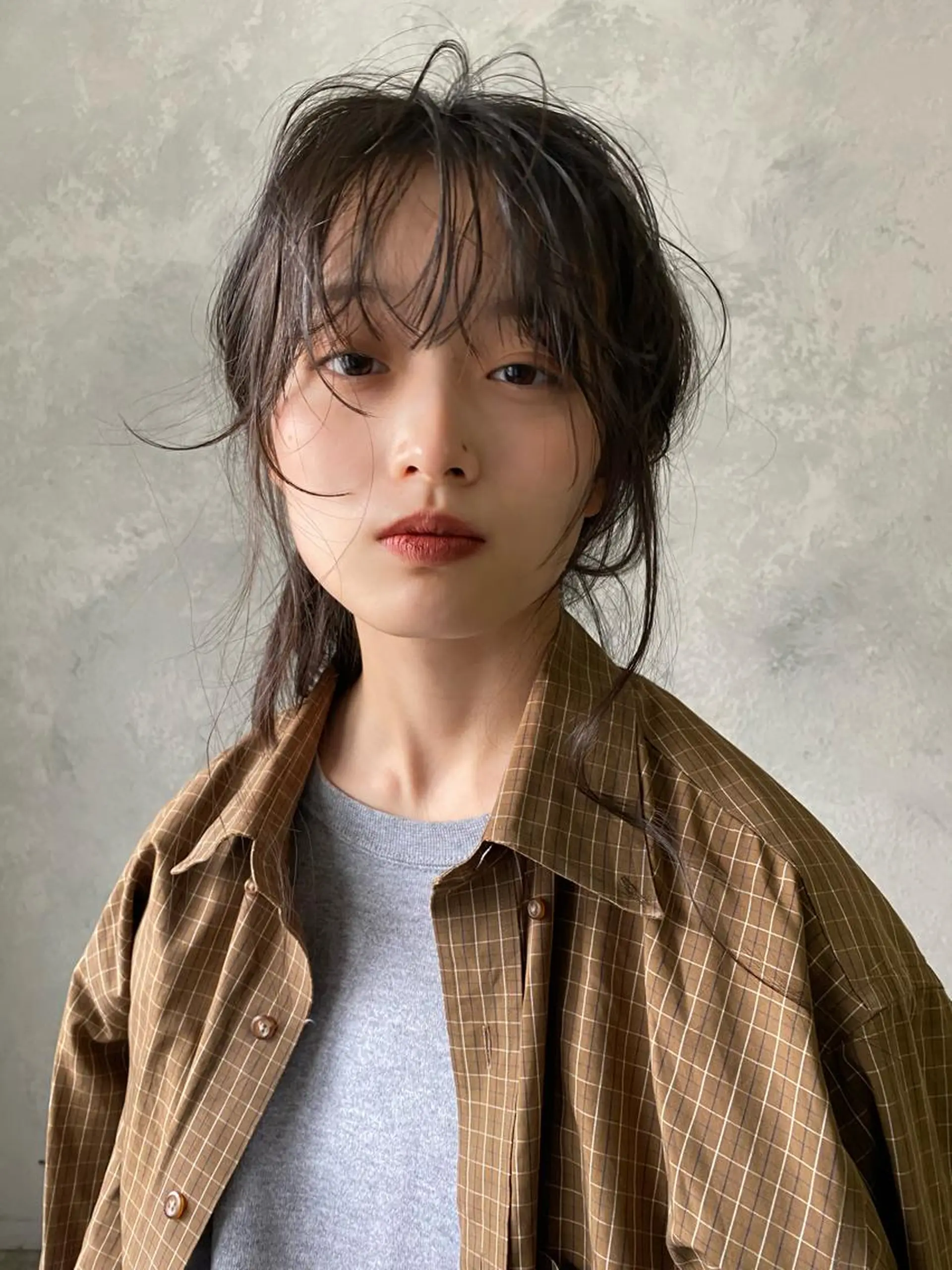 ミディアム カラー ブラウンカラー ダークブラウン グレージュ カット ヘアカラー 森貴裕/ベージュ/ パーマ/オリーブのヘアスタイル