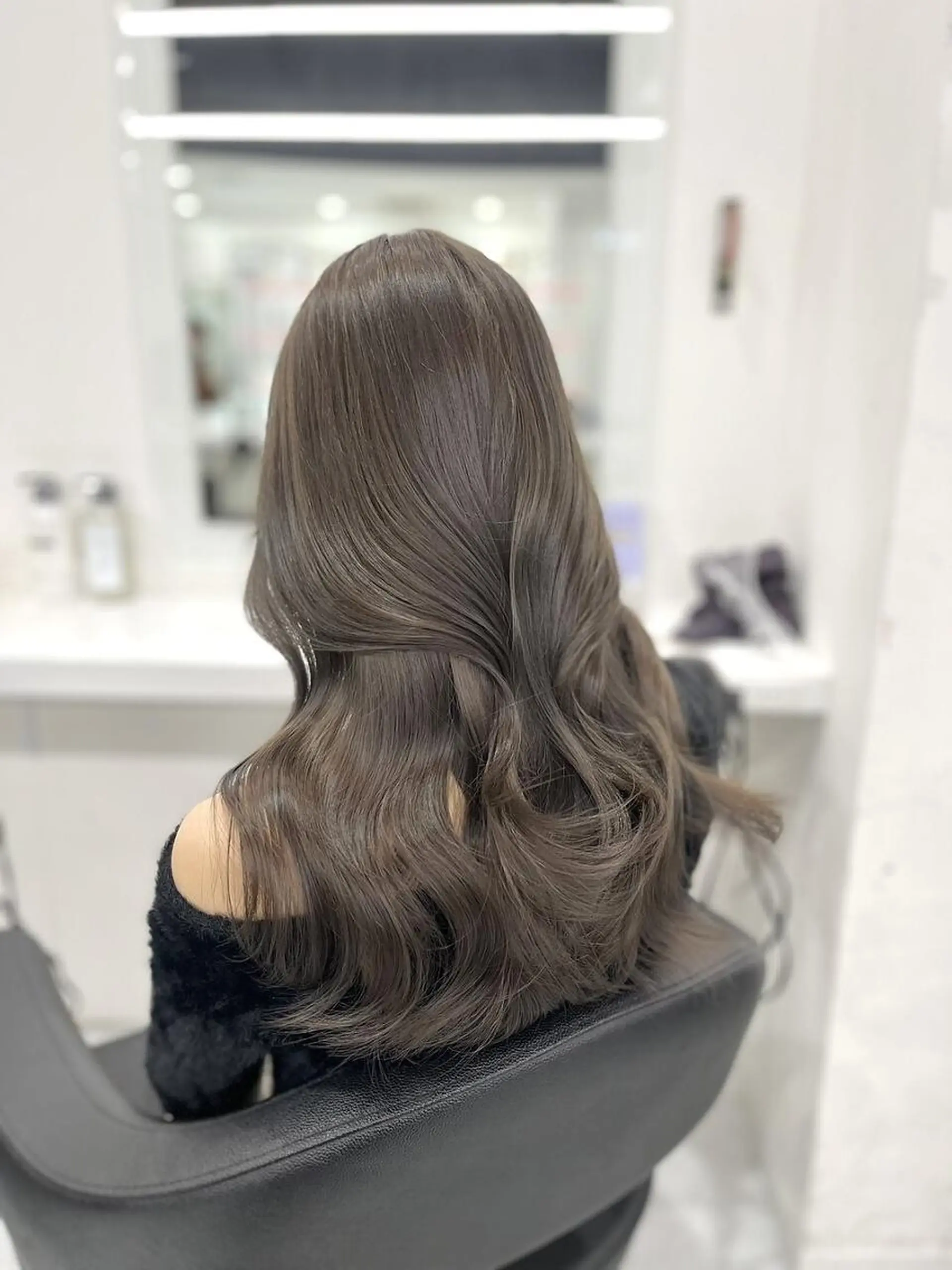 ロング カラー ヘアカラー トリートメント 透ける淡色🏹ベージ ュ🤎BABY上野のヘアスタイル