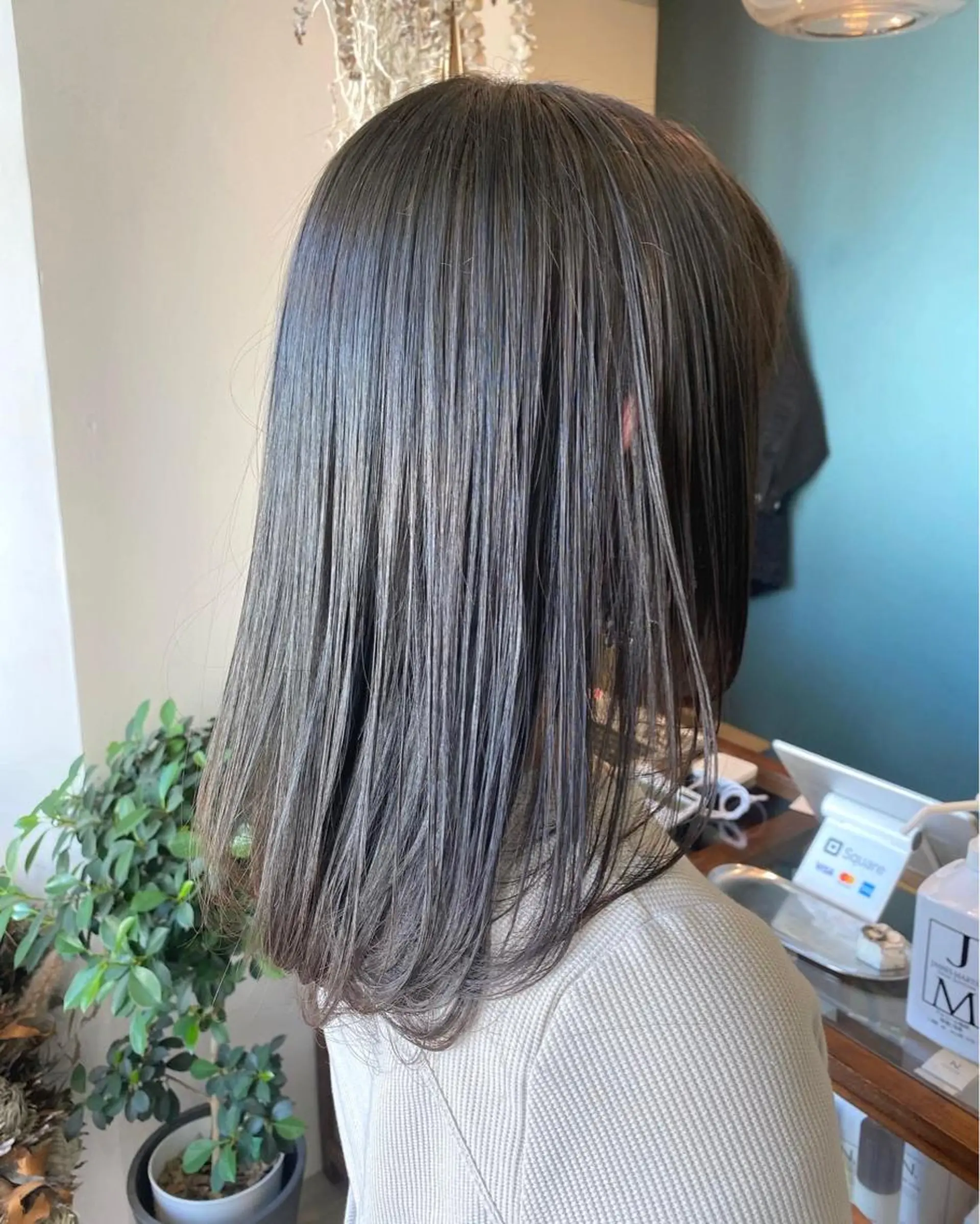 ミディアム カラー パーマ 髪質改善 縮毛矯正 トリートメント OVER→三軒茶屋 /縮毛矯正・髪質改善のヘアスタイル