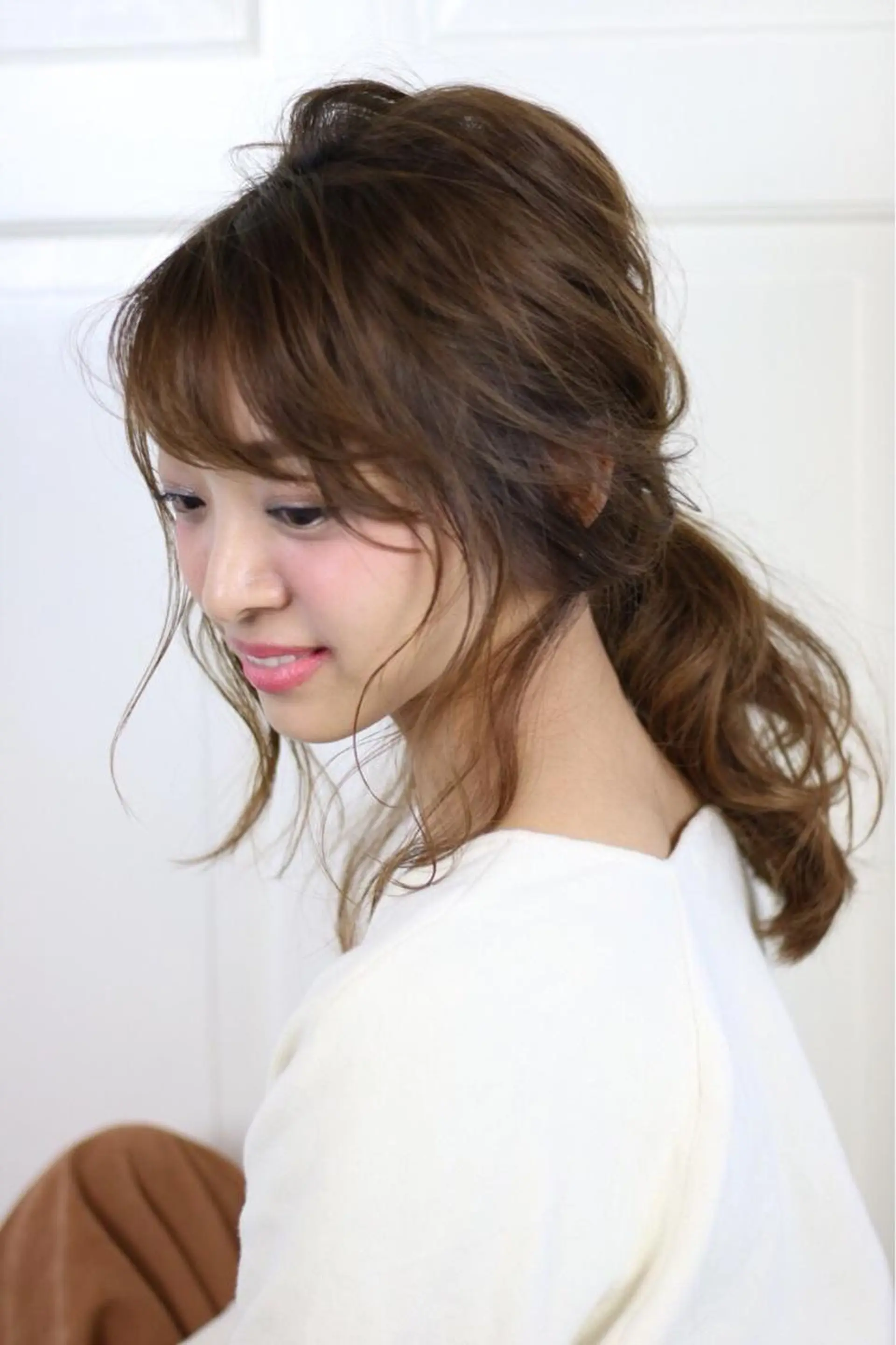 ミディアム 米倉 群のヘアスタイル