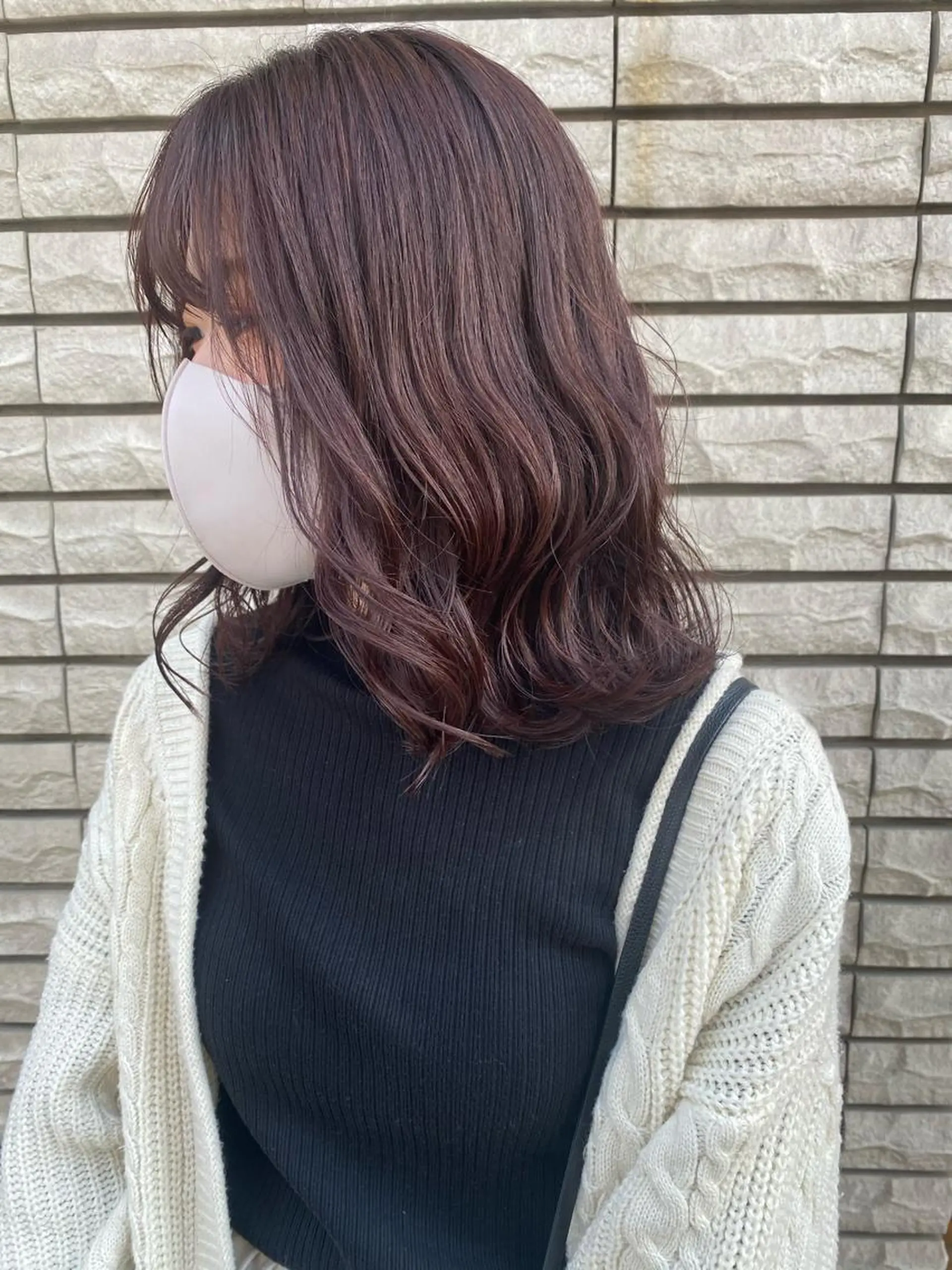 カラー ベージュカラー ピンクカラー ピンクベージュ ヘアカラー AYANE 韓国ヘア /レイヤーカットのヘアスタイル
