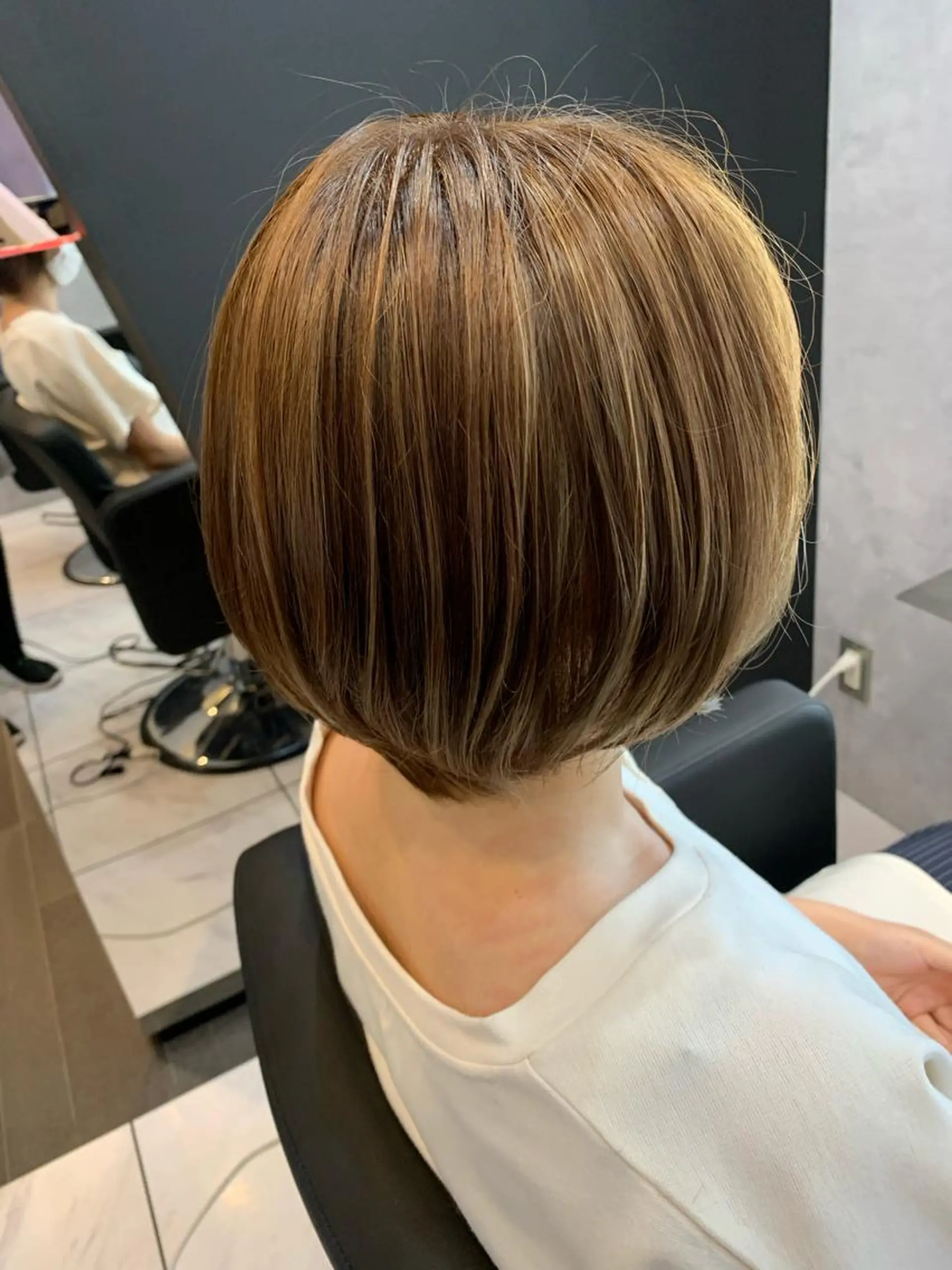 ショート カラー ハイライトカラー ハイライト ヘアカラー 透明感/ブリーチ縮毛 /髪質改善/星野純一のヘアスタイル