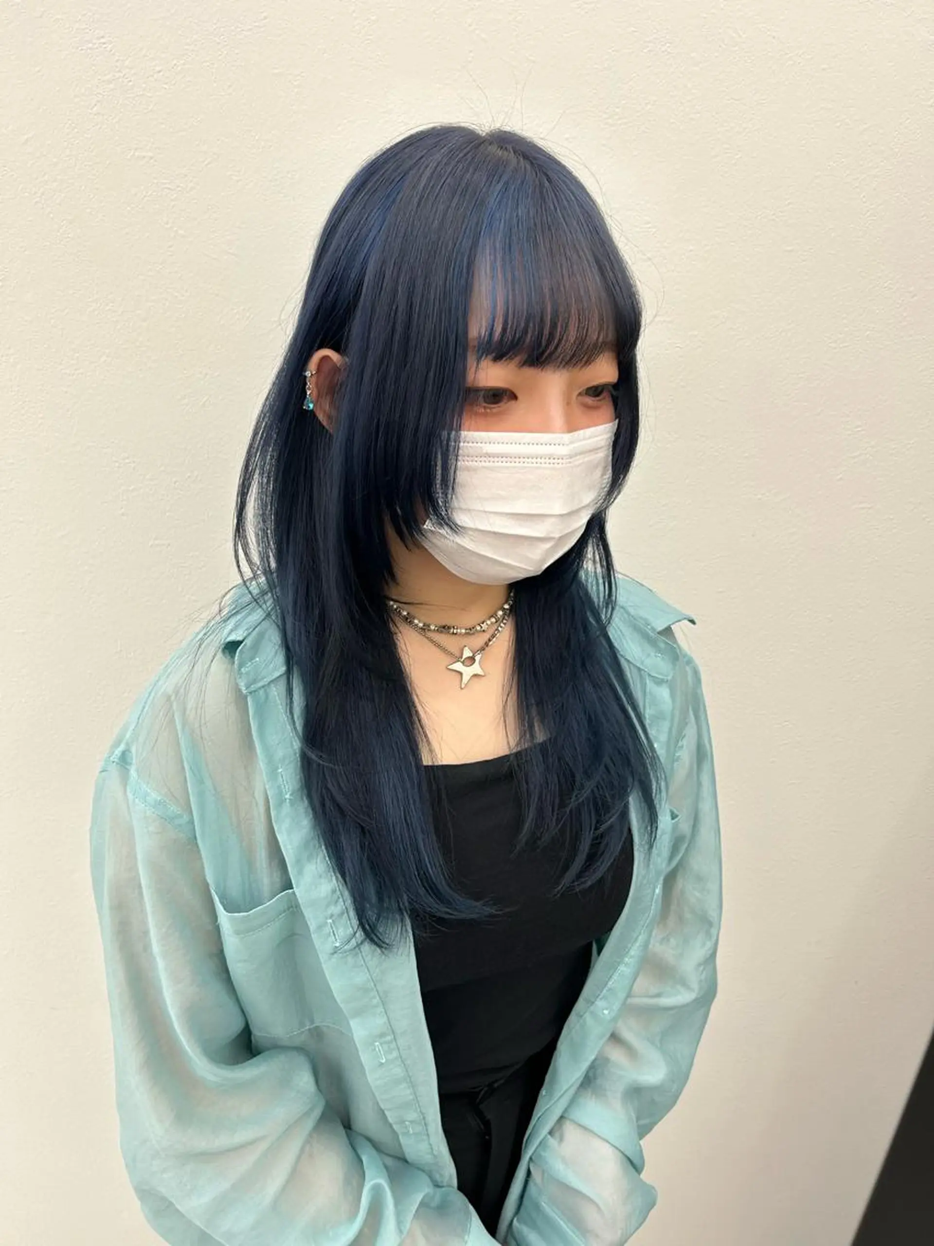 ロング カラー カット ヘアカラー トリートメント レイヤーカット韓国 暖色⭐︎KANAKOのヘアスタイル