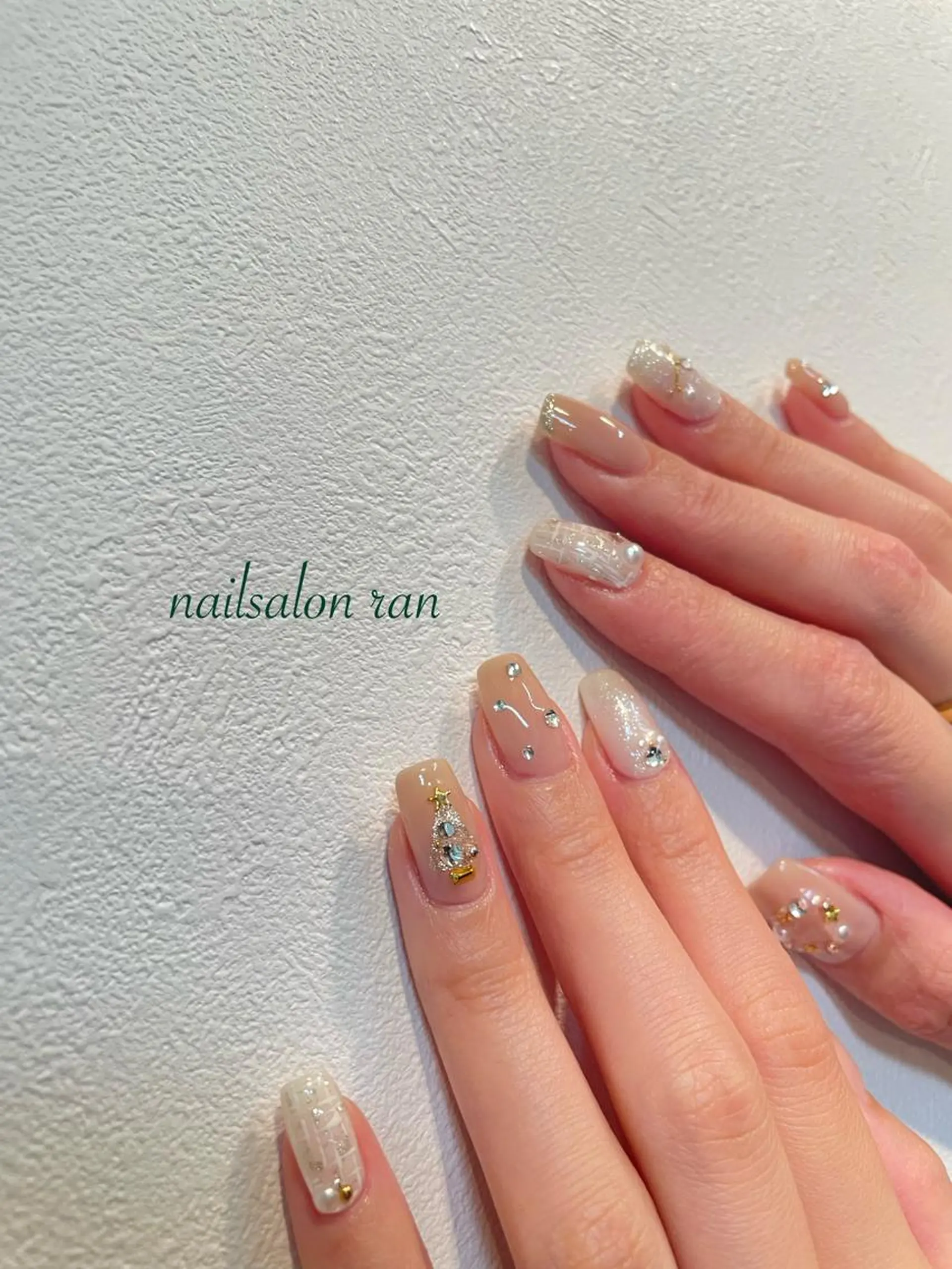 ネイル 冬ネイル クリスマス nailsalon ranのネイルデザイン