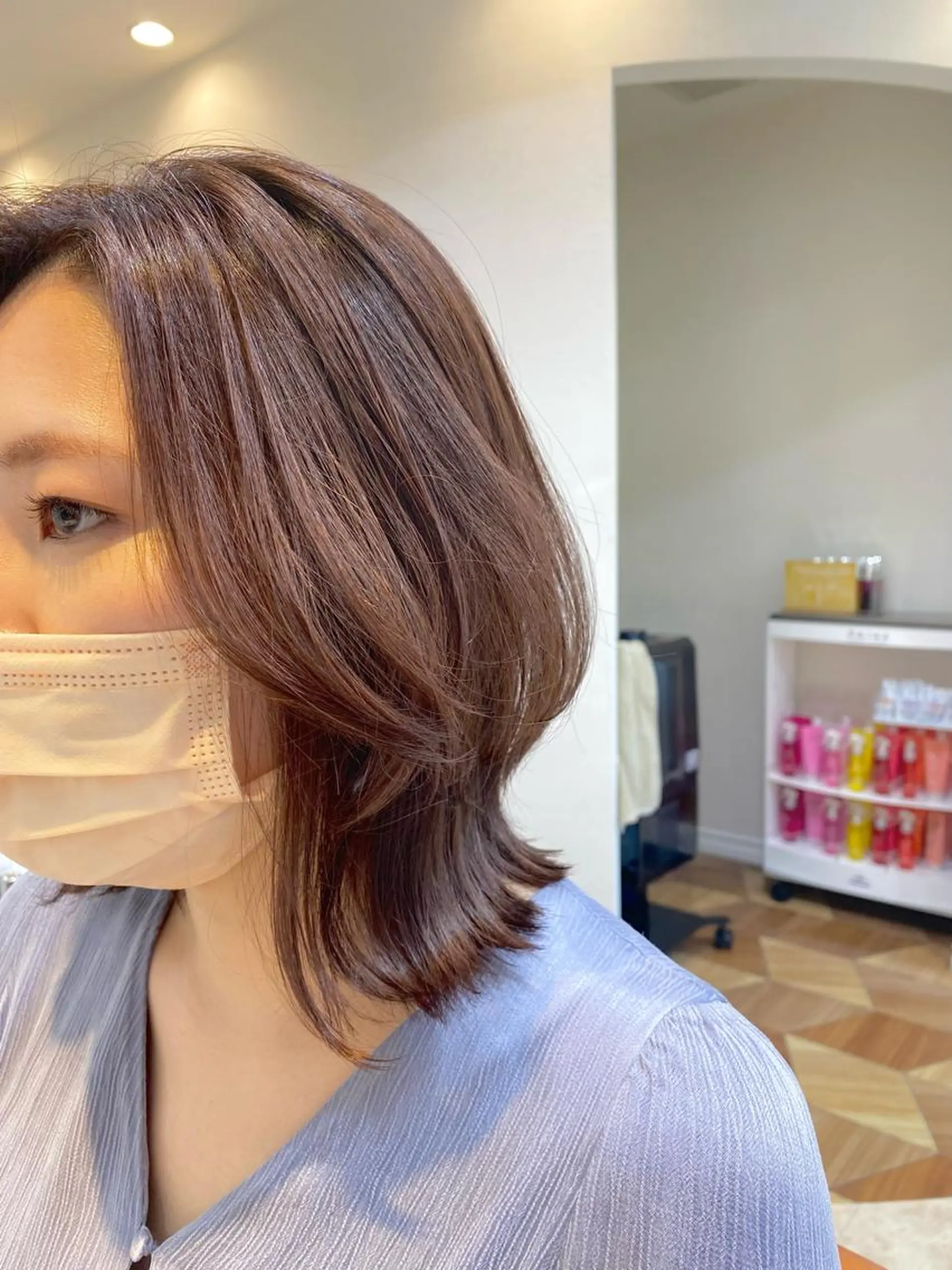 ショート くびれヘア 顔周りカット くびれレイヤー レイヤーカット 🌸Bob🌸 市井友佳子のヘアスタイル
