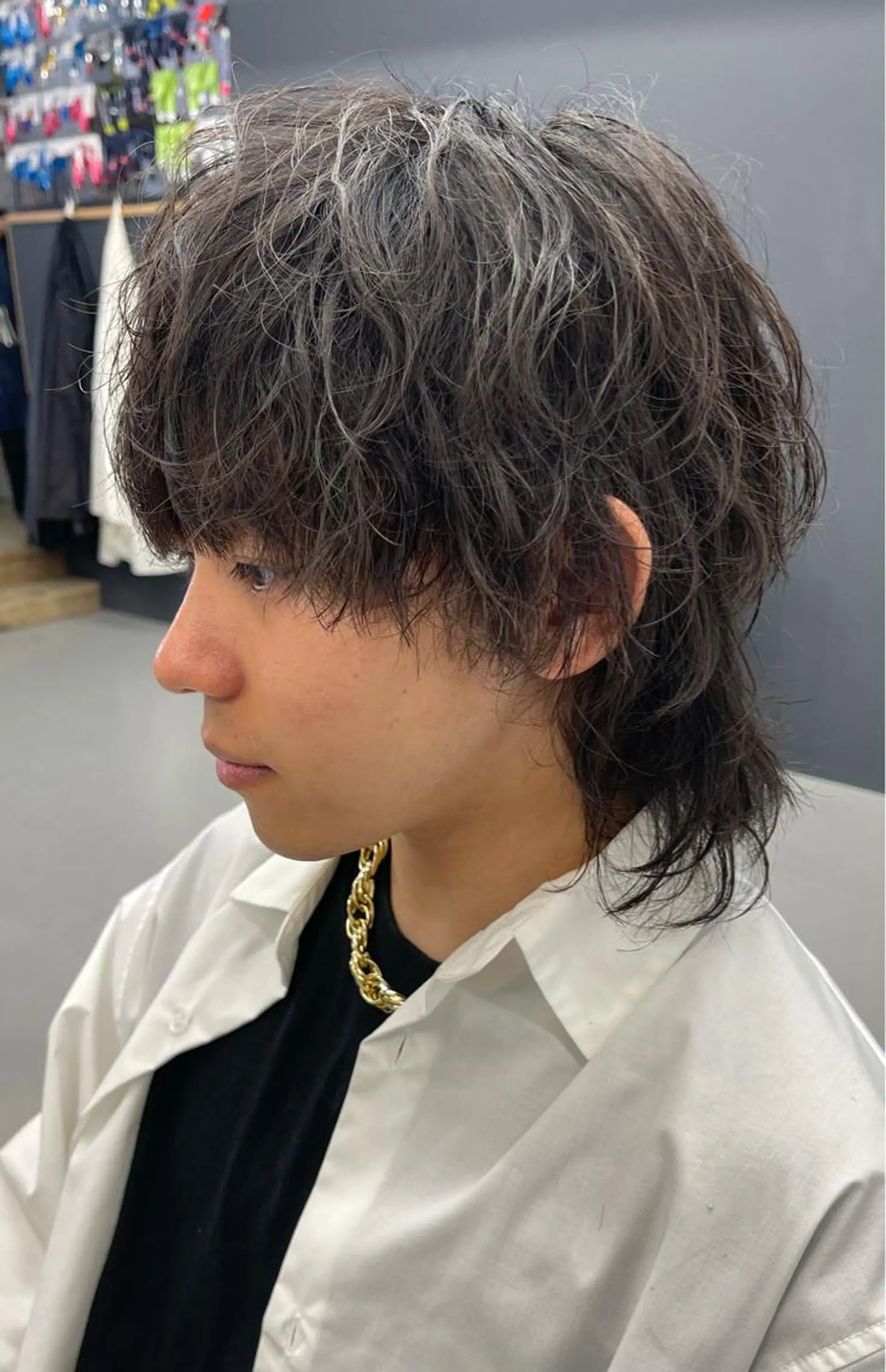 ショート パーマ メンズ カット パーマ 森本裕/オーナー/ スパイラルパーマのヘアスタイル