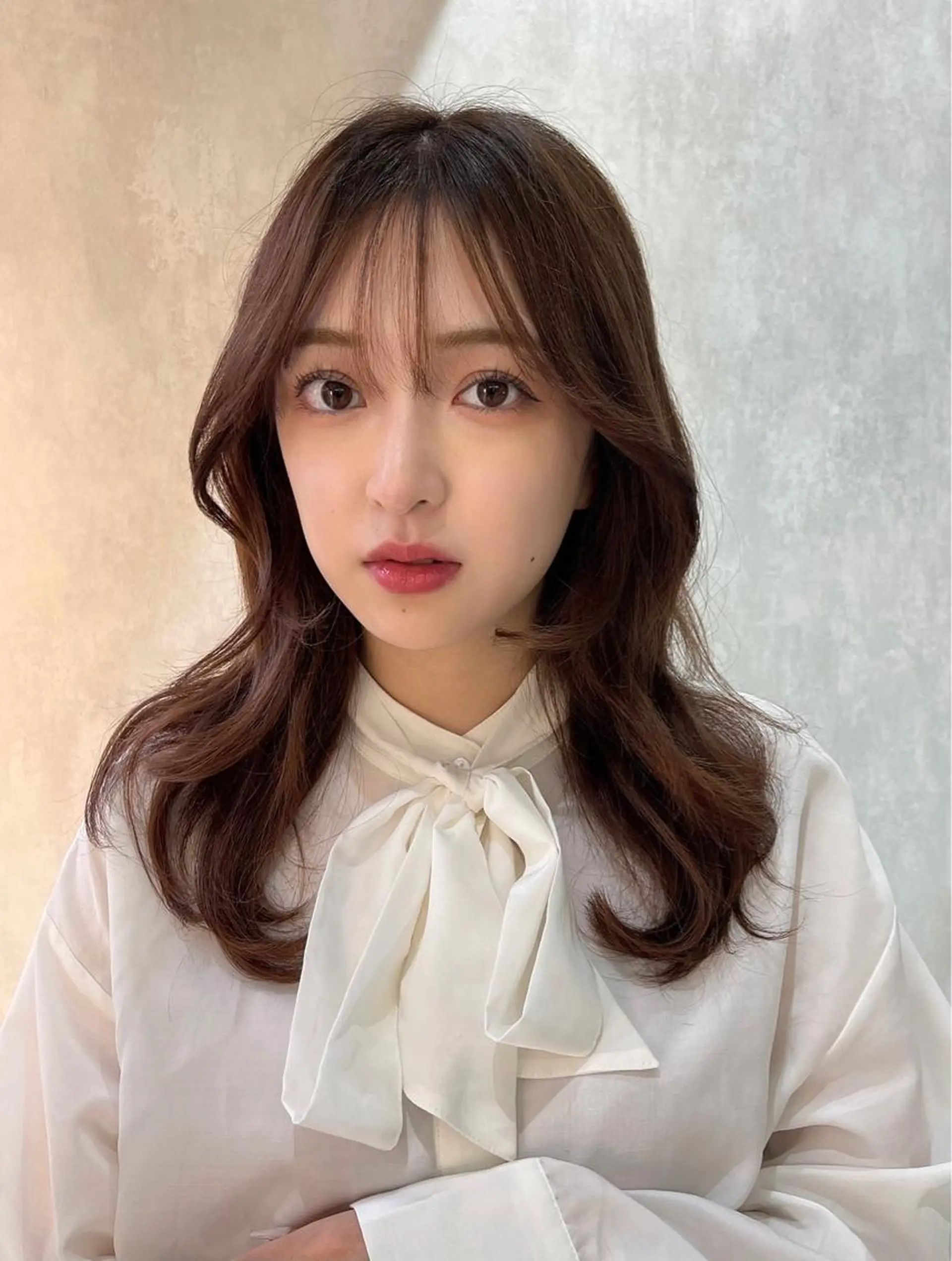 ロング カット ヘアカラー トリートメント 韓国ヘア　髪質改善 🌹レイヤー　芹奈のヘアスタイル