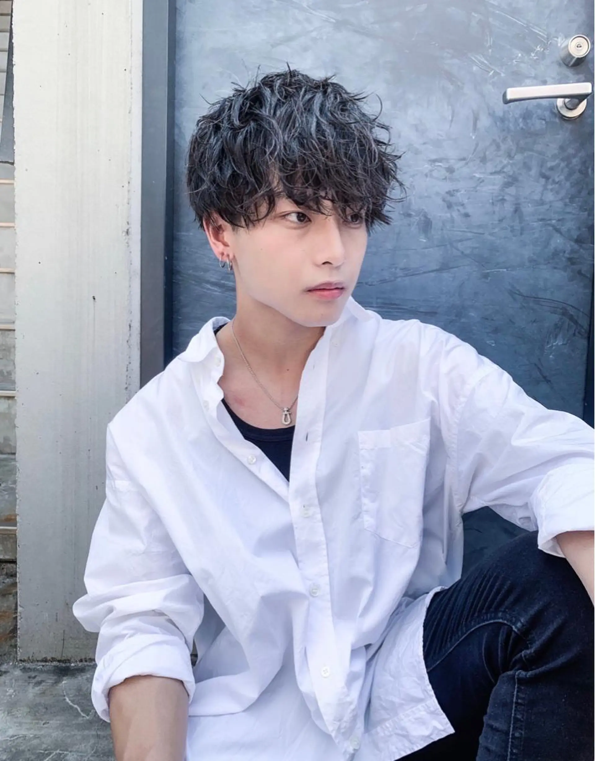 カラー パーマ メンズ 似合わせパーマ🔥 渡邉愛斗のヘアスタイル