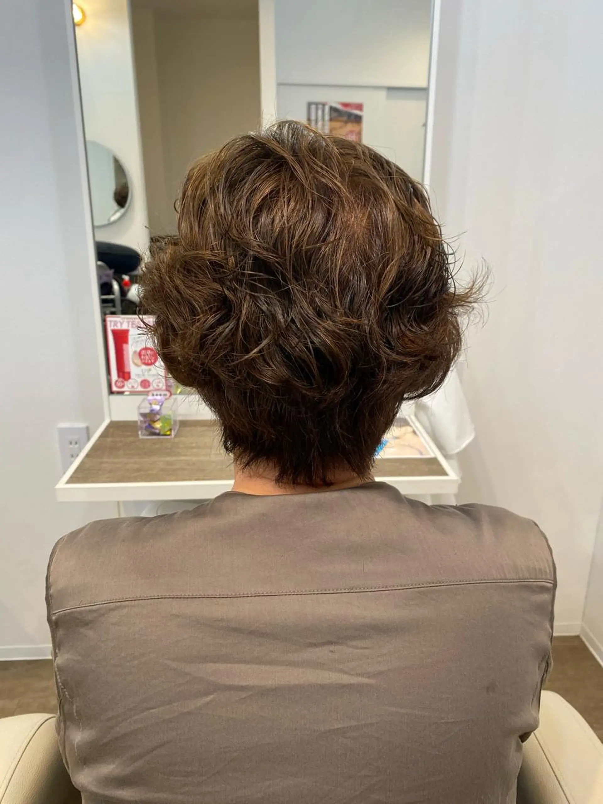 ショート パーマ ミセス ショートヘア 清水 有紗のヘアスタイル