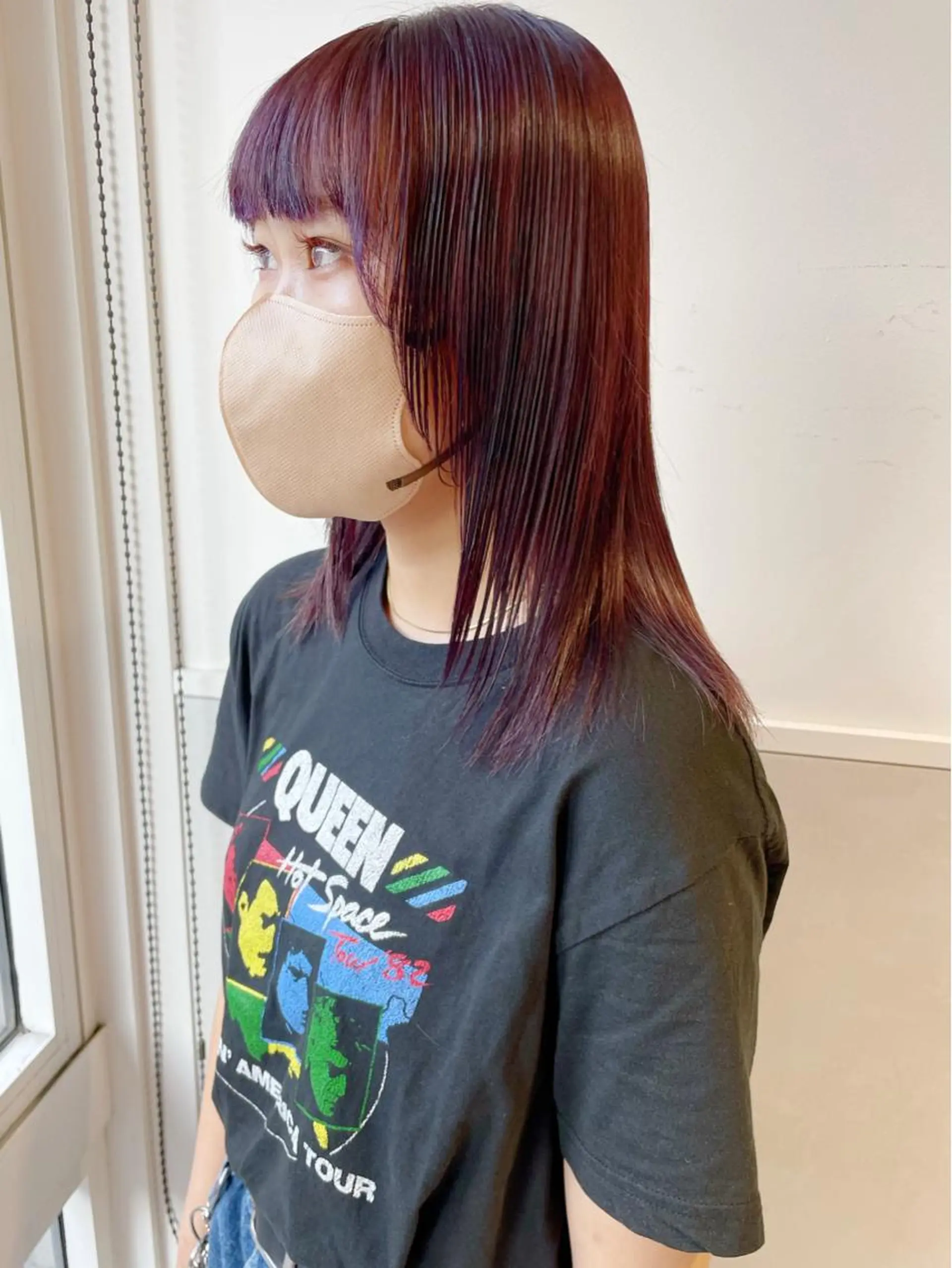 ミディアム カラー カット ヘアカラー 齋藤 咲のヘアスタイル