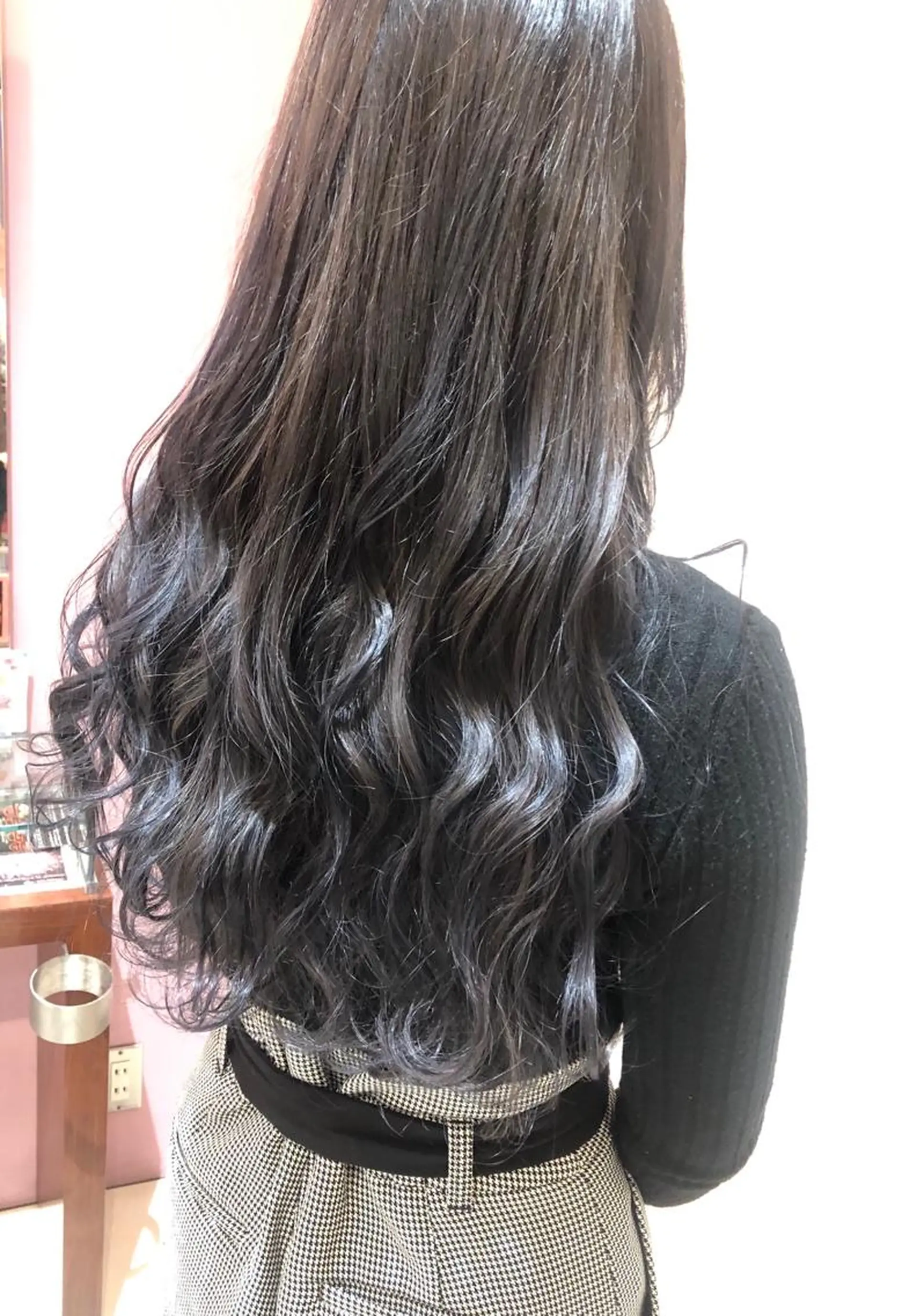 ロング カラー ブリーチ ブルーカラー ブルージュ 大阪長居🌱野見山 卓也のヘアスタイル