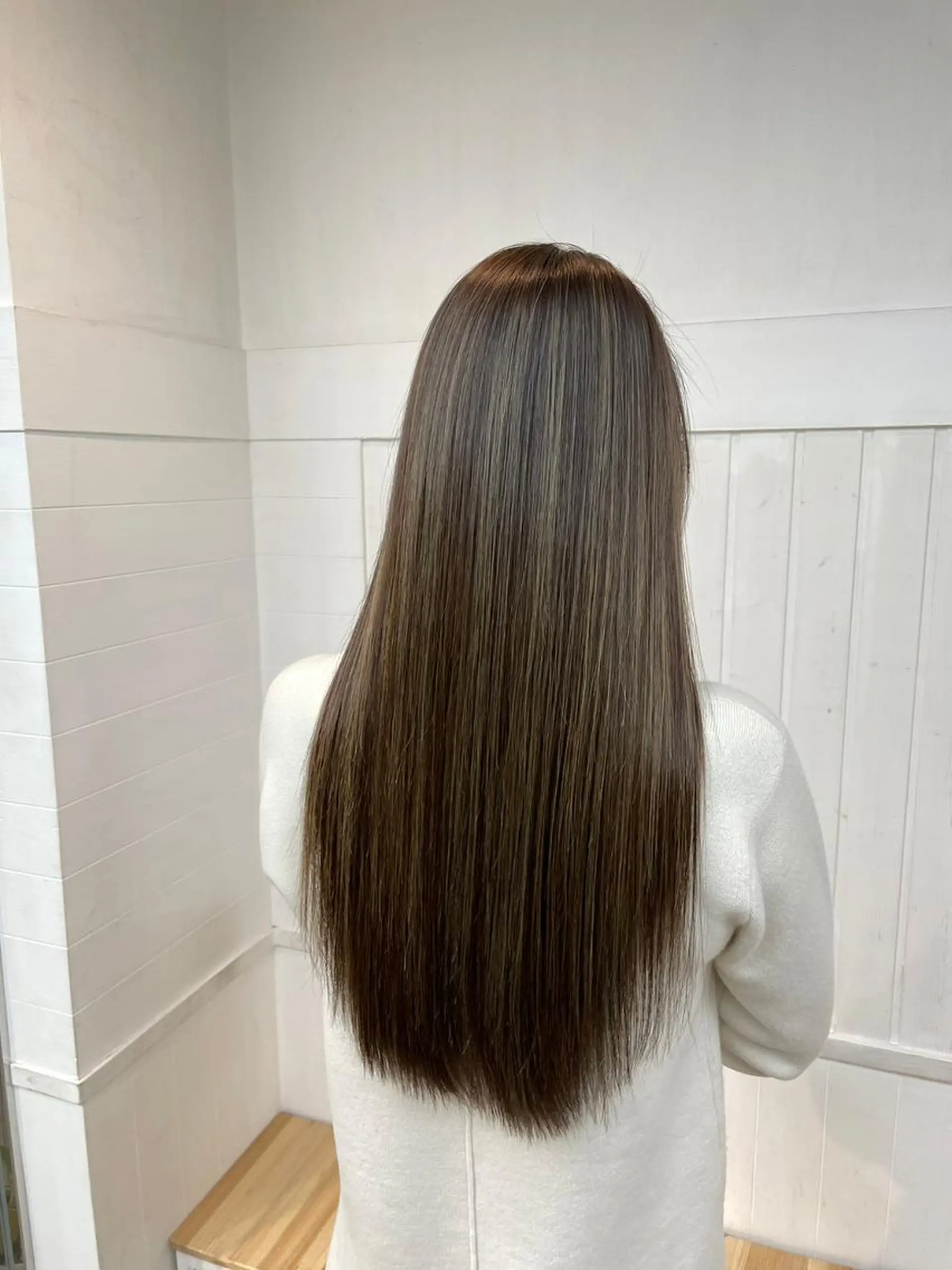 ロング カラー バレイヤージュ ブリーチ ケアブリーチ デザインカラー ダブルカラー カット トリートメント ROW町田🌹 大人可愛い/艶髪改善のヘアスタイル