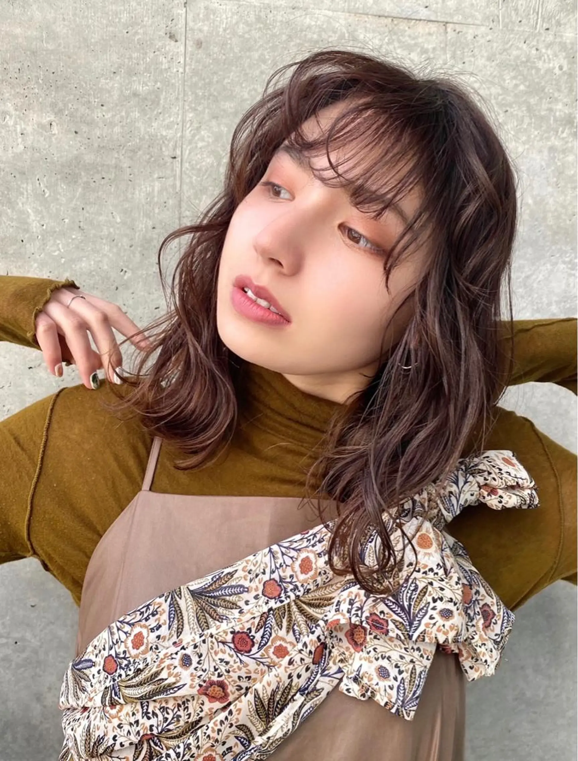 ミディアム ヘアカラー トリートメント youres hair 髪質改善トリートメント&ヘッドスパ　恵比寿本店【ユアーズ ヘア】所属・愛されヘア♪ 大森春奈のヘアスタイル