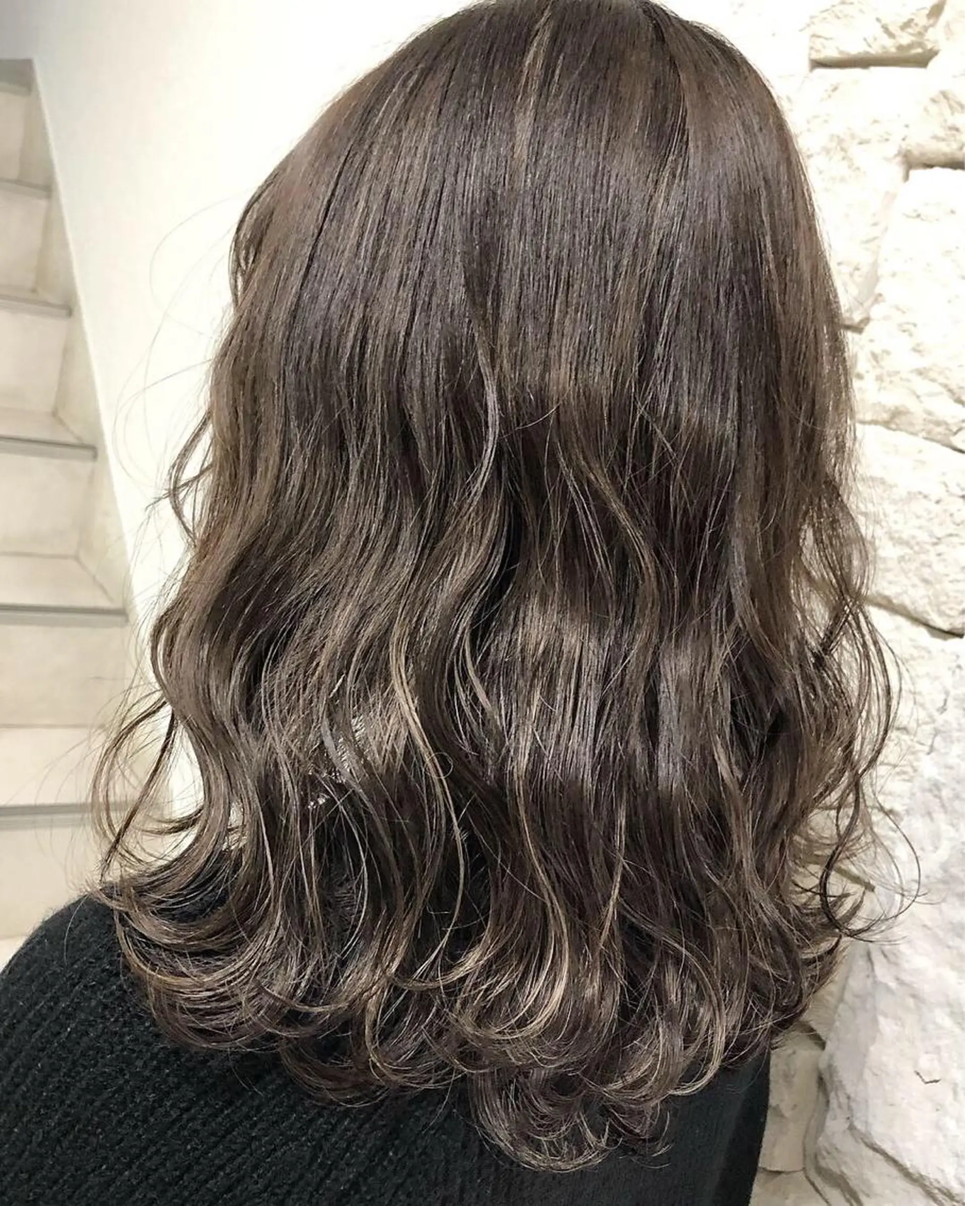 セミロング カラー ヘアアレンジ メンズ キッズ ネイル マツエク・マツパ GO TODAY SHAiRE SALON所属・透明感カラー🤎 ゆりのヘアスタイル