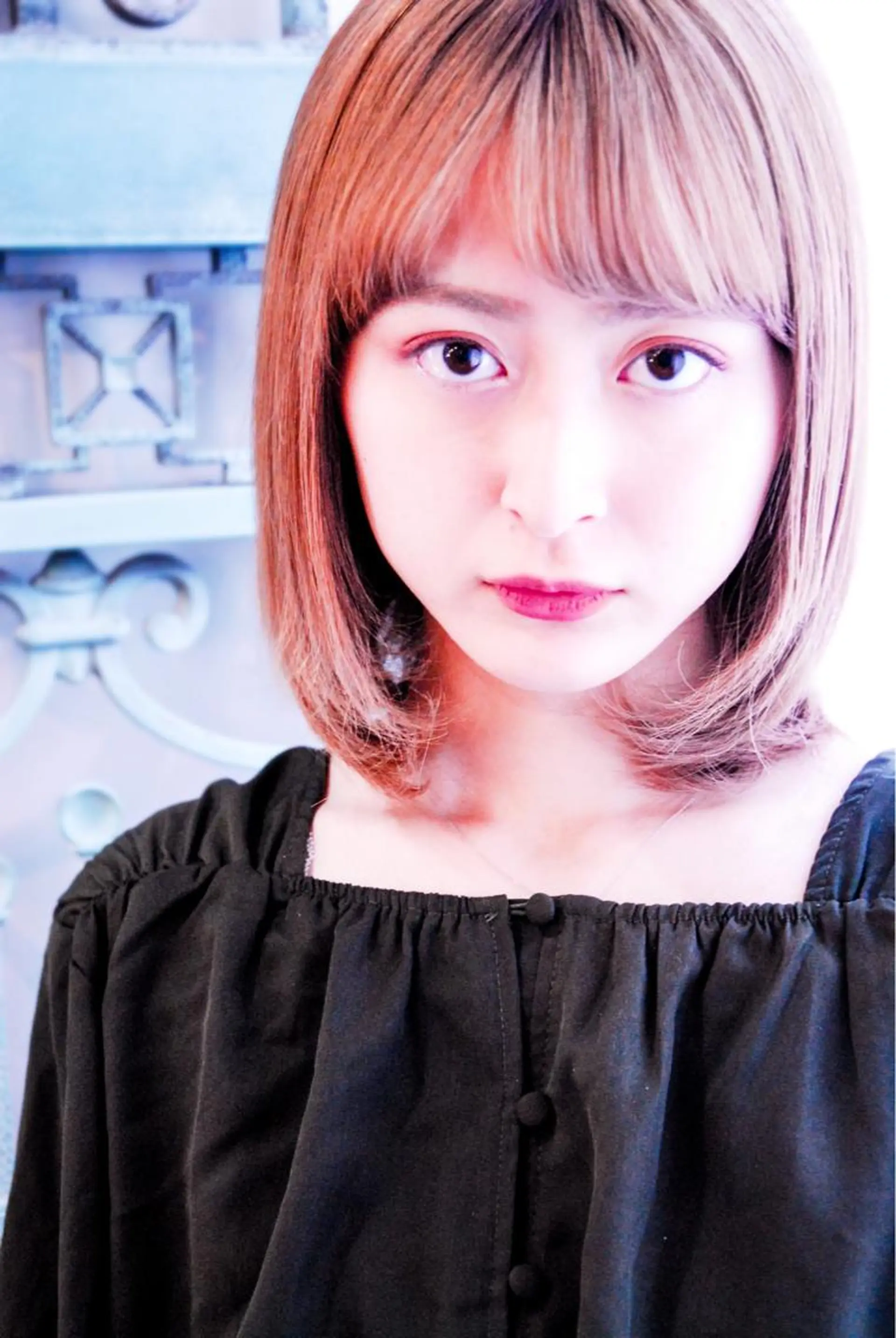 ミディアム カラー パーマ ヘアアレンジ メンズ ヘアカラー トリートメント ヘアセット 表参道Lise おおいしおりのヘアスタイル