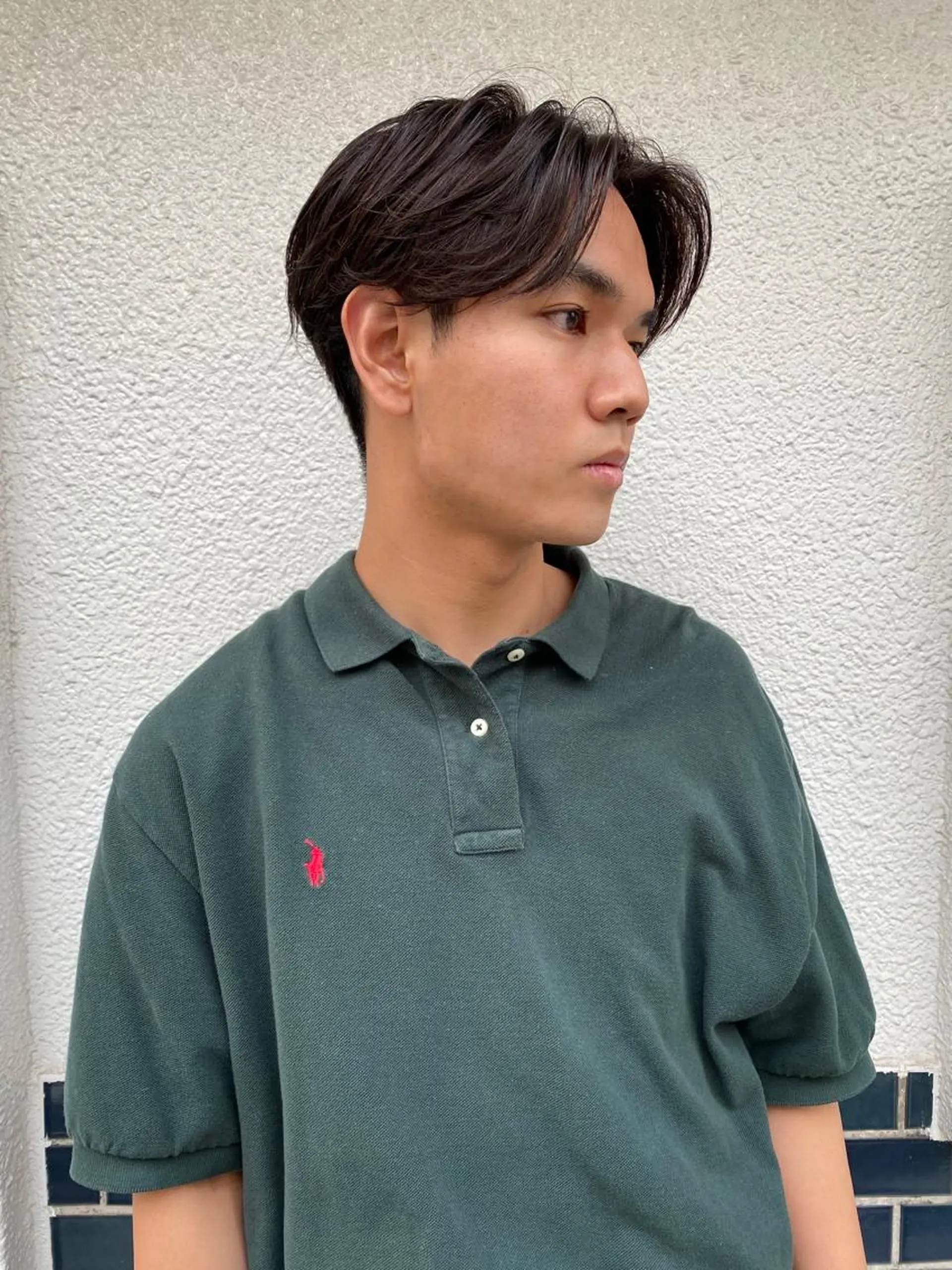 カラー パーマ メンズ パーマ、髪質改善 カズマのヘアスタイル