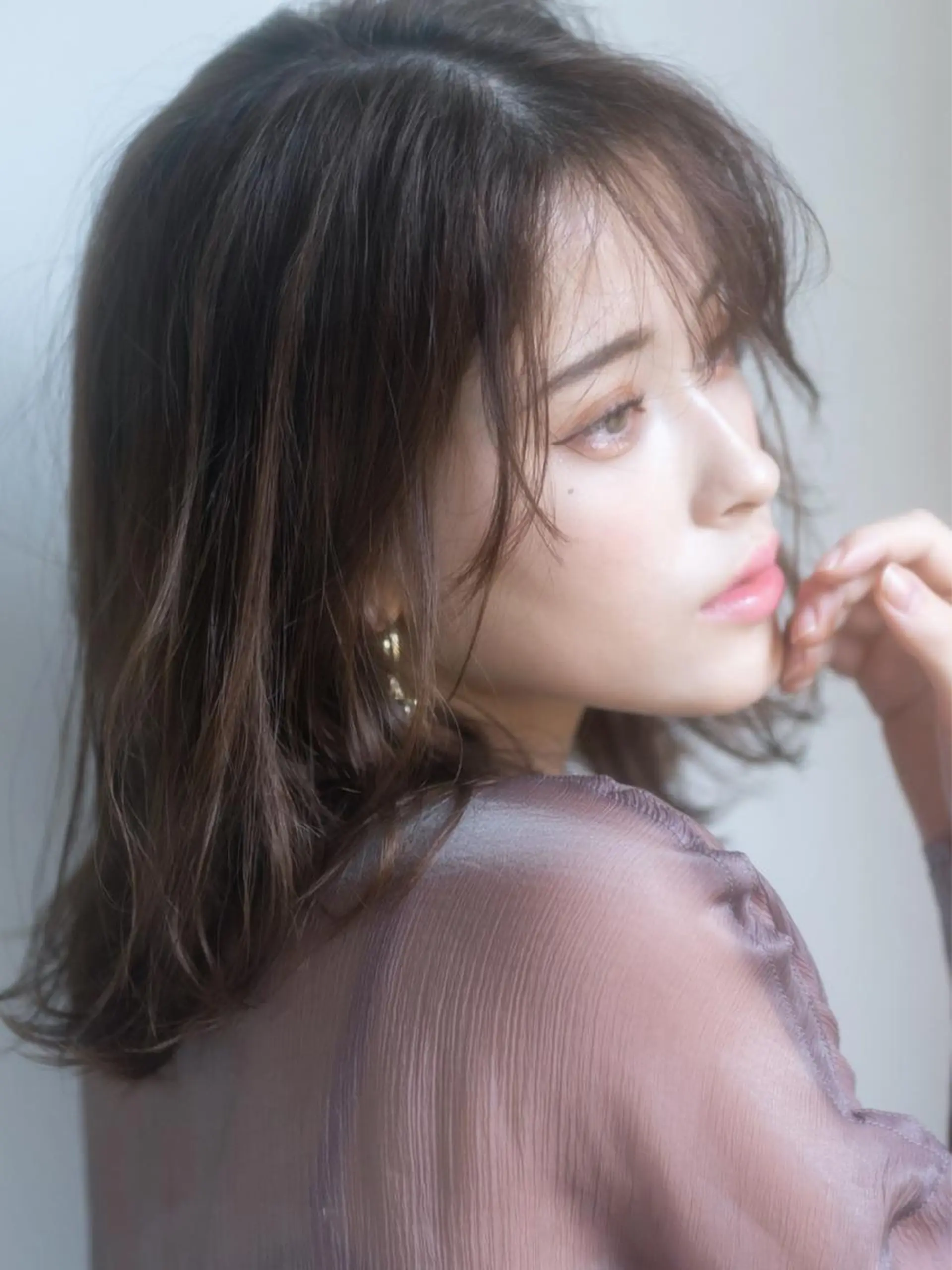 ミディアム 🎀ハイトーン/レイ ヤー/Reina🎀のヘアスタイル