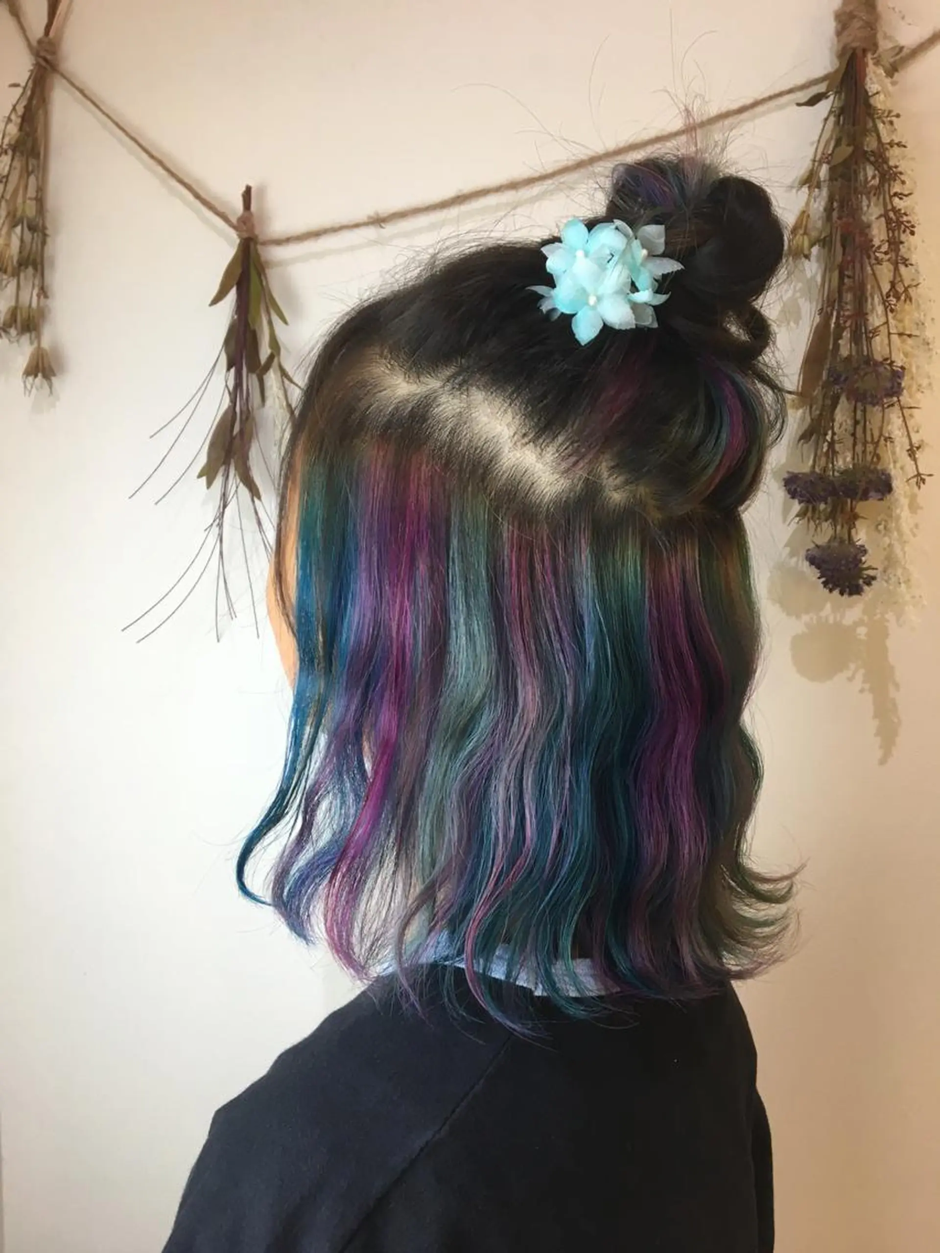 ミディアム カラー ブリーチ ケアブリーチ 髪質改善 頭身浴/ 中田のヘアスタイル