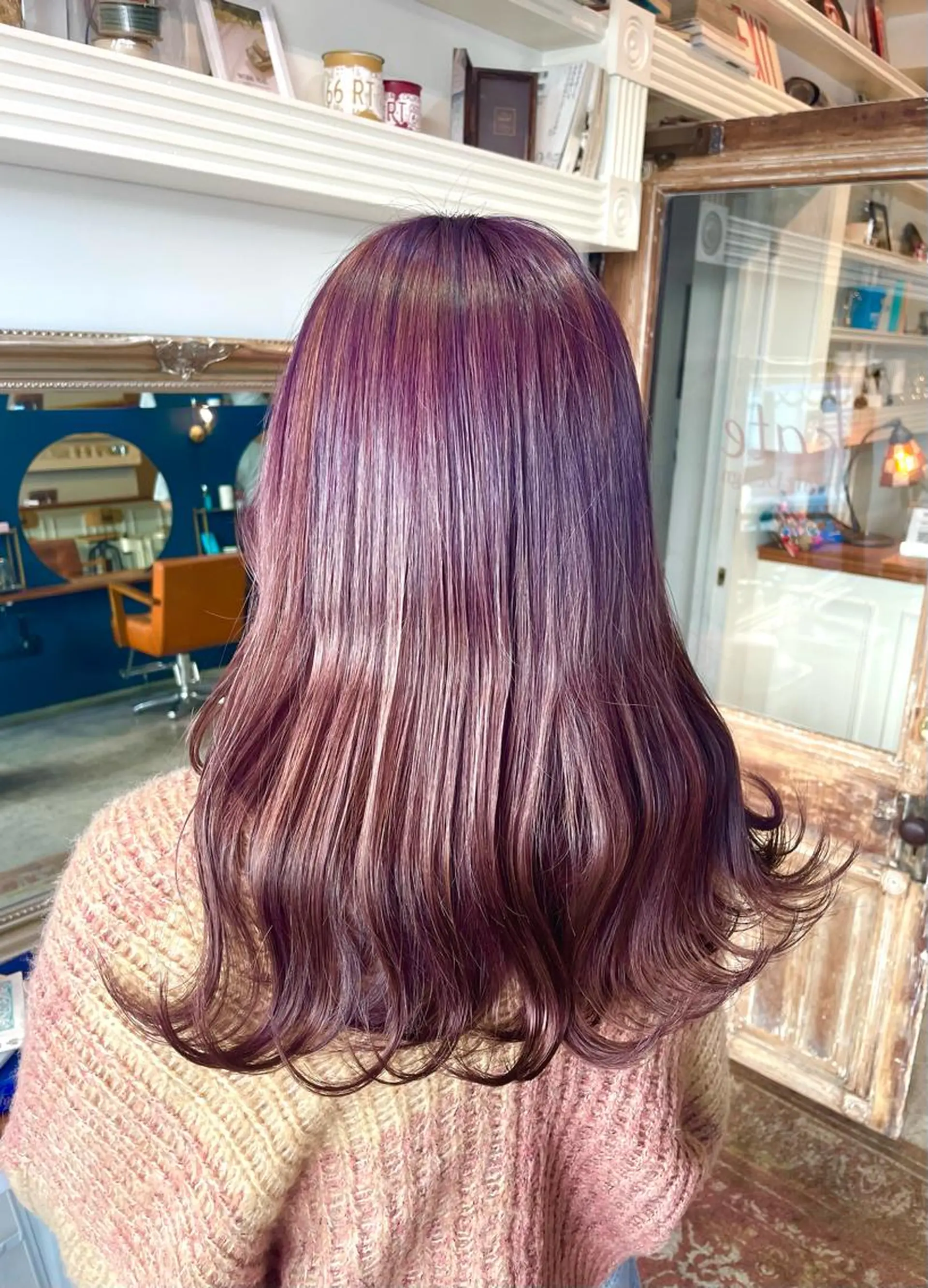 ミディアム カラー ヘアアレンジ ピンクカラー バイオレットカラー ヘアカラー トリートメント ヘアセット ☀️カトウ ケイゴ☀️のヘアスタイル